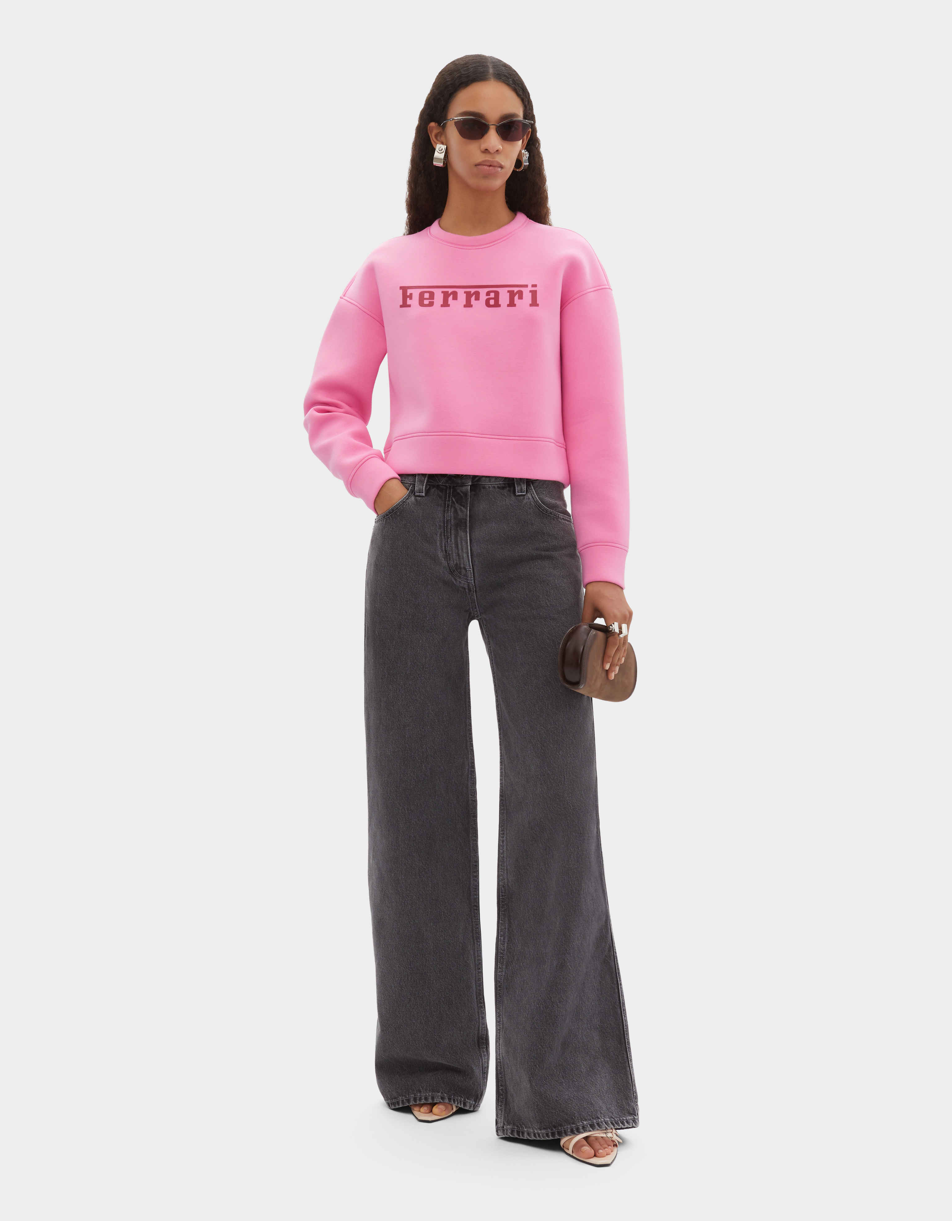  Ferrari Scuba-sweatshirt Mit Ferrari-logo - Female Sweatshirts & Strickwaren Ingrid S 