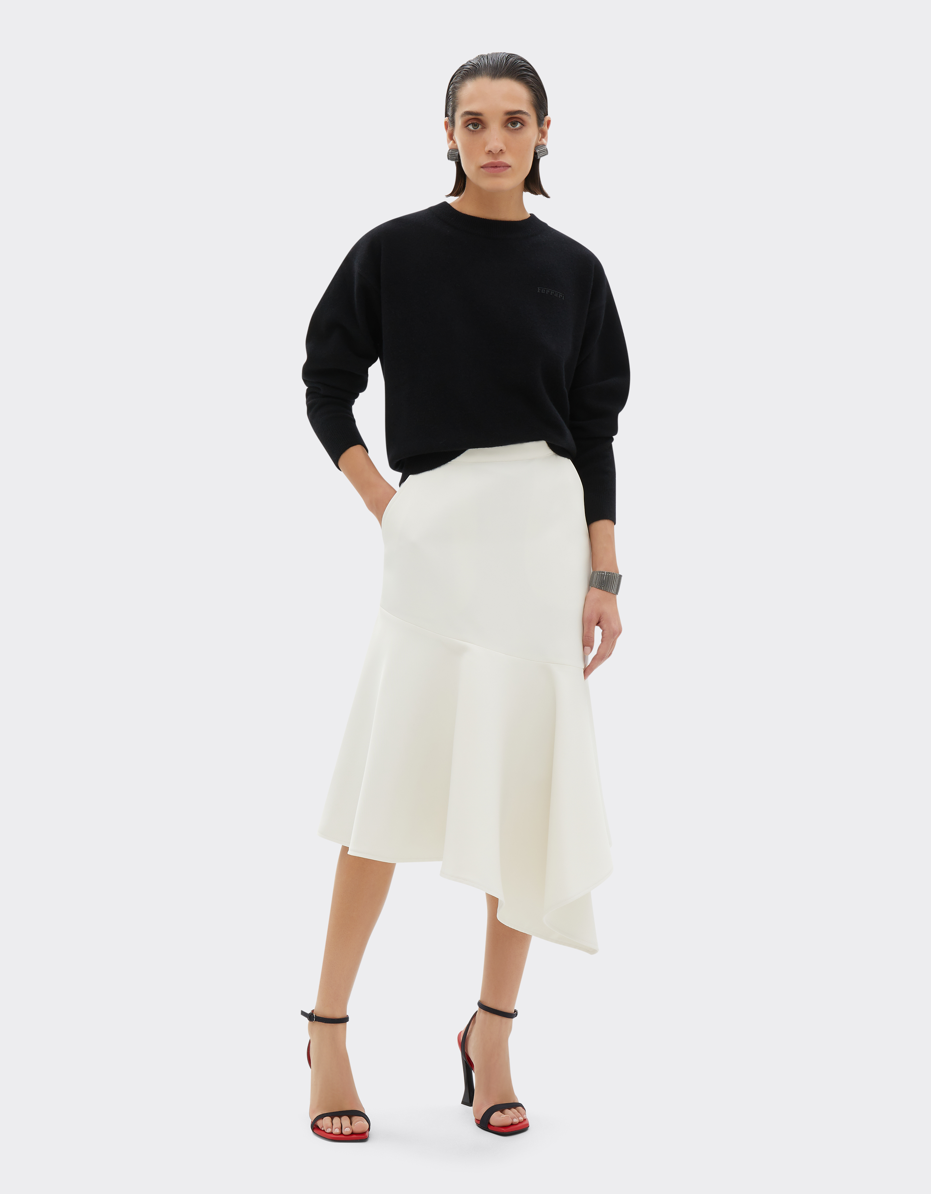 Ferrari Wool And Cashmere Jumper In Black