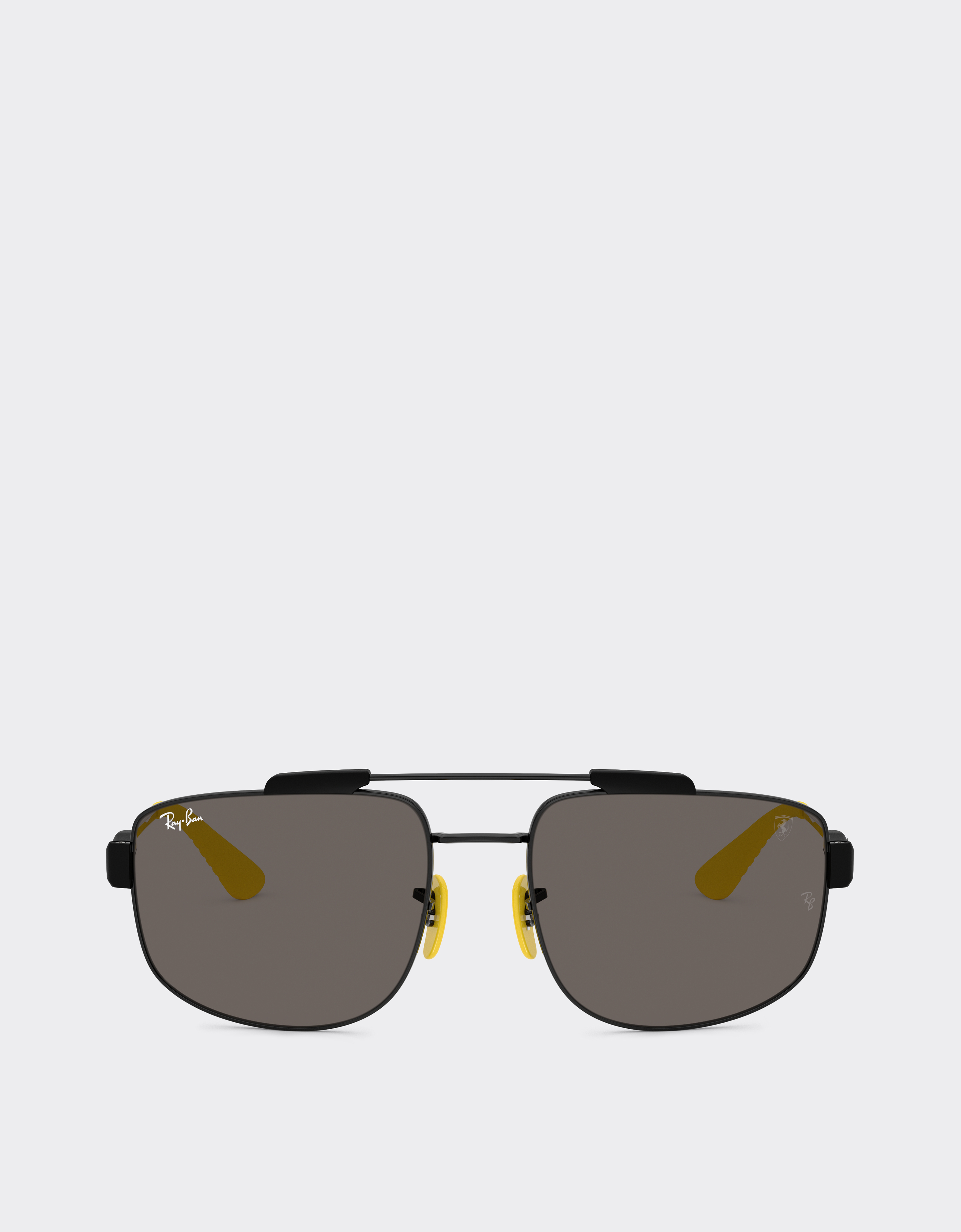 Ferrari Ray-ban For Scuderia  Rb3789m In Black Metal With Dark Grey Lenses