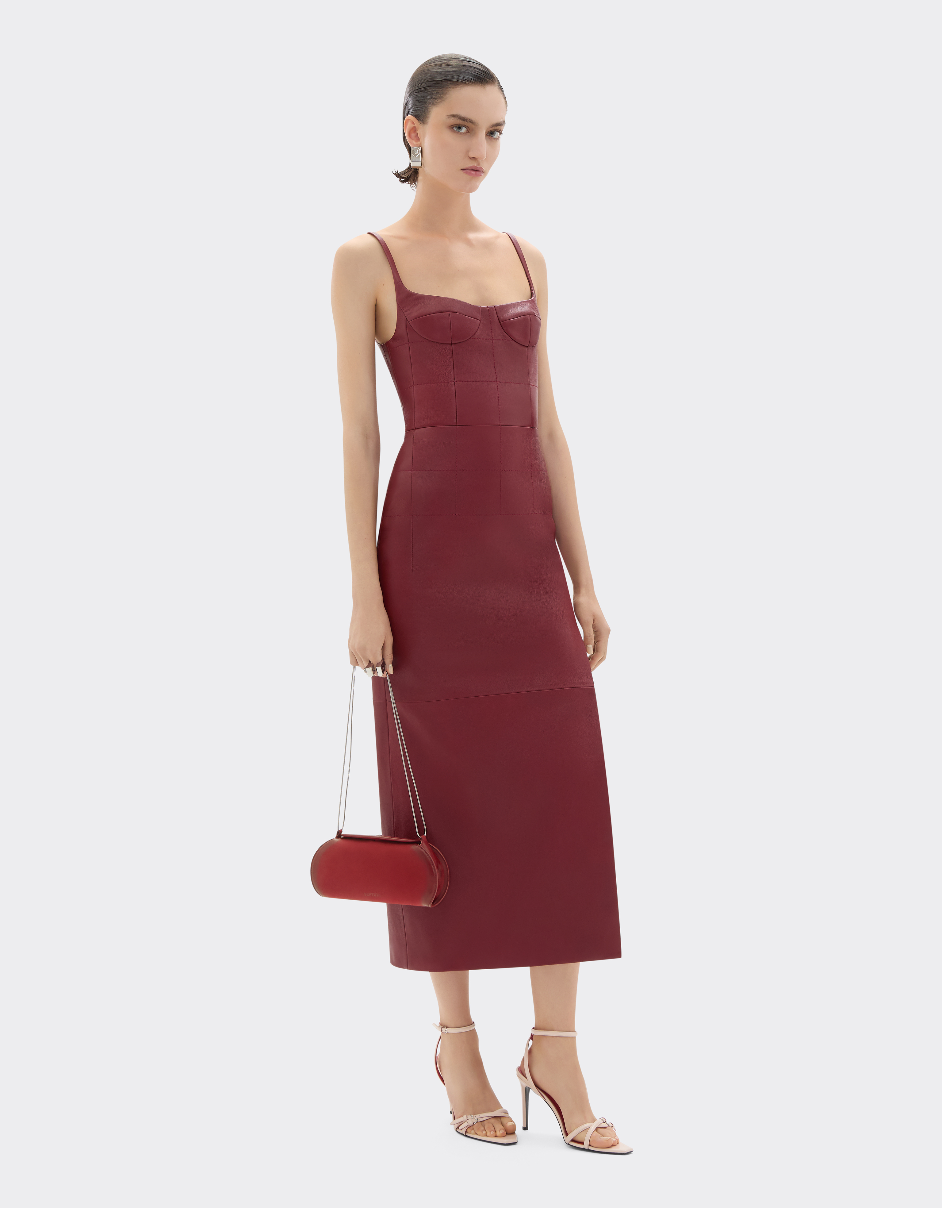  Ferrari Die Ferrari Dino Geldbörse Aus Meliertem Nubukleder Mit Schulterriemen - Female Mini-taschen Maison Red Os 