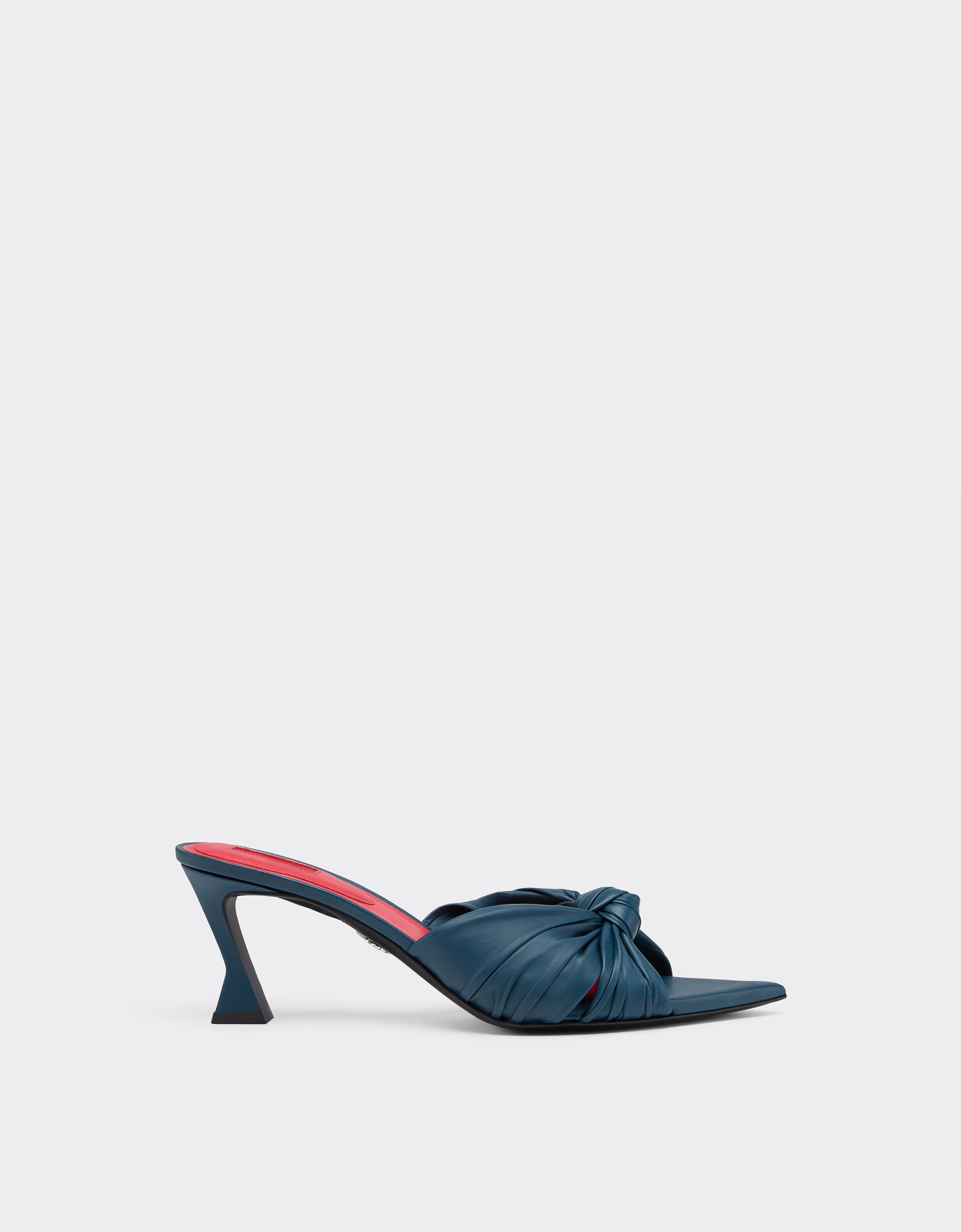 Ferrari Leather Sandal With Knotted Pattern