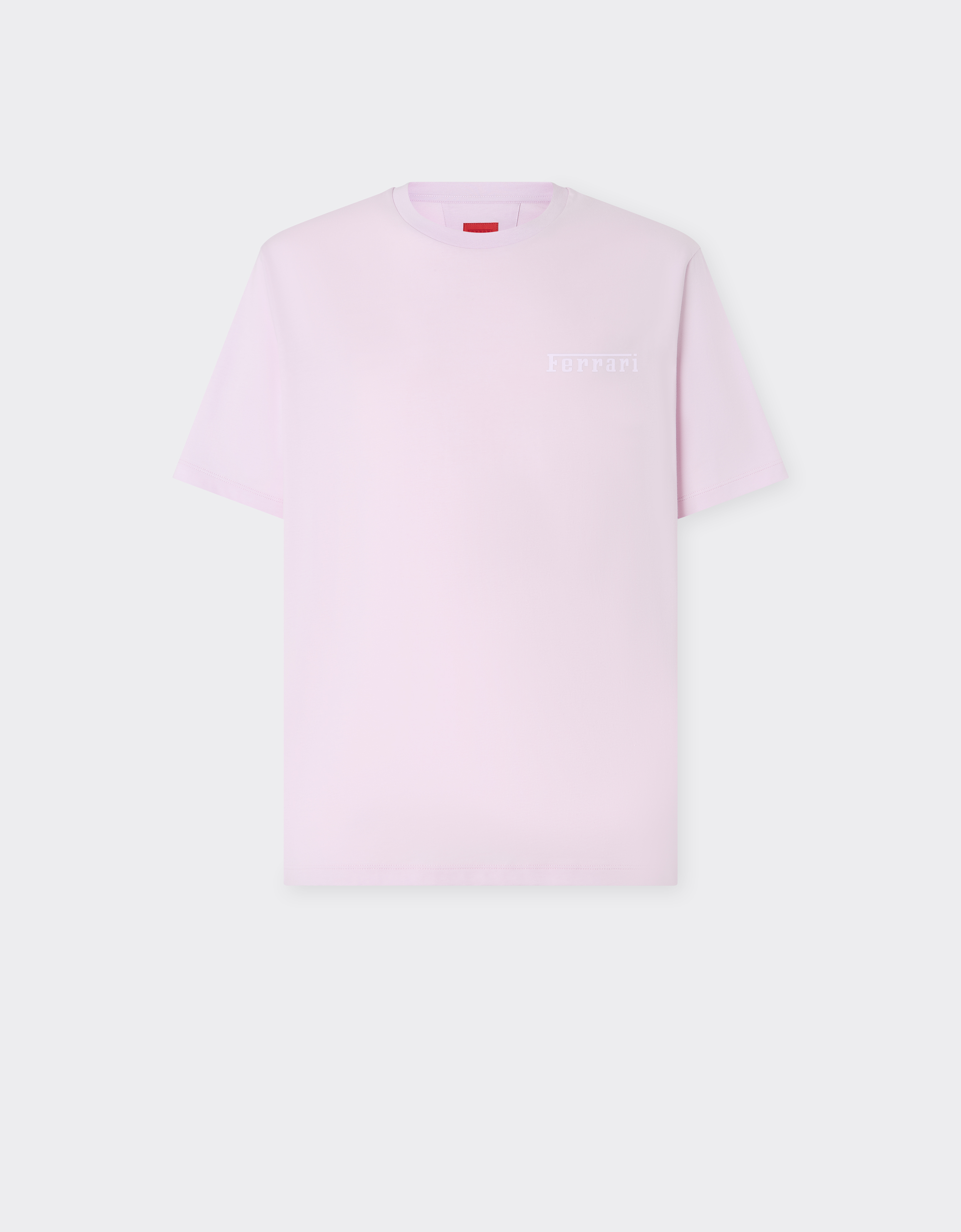 Ferrari Cotton T-shirt With  Logo In Purple