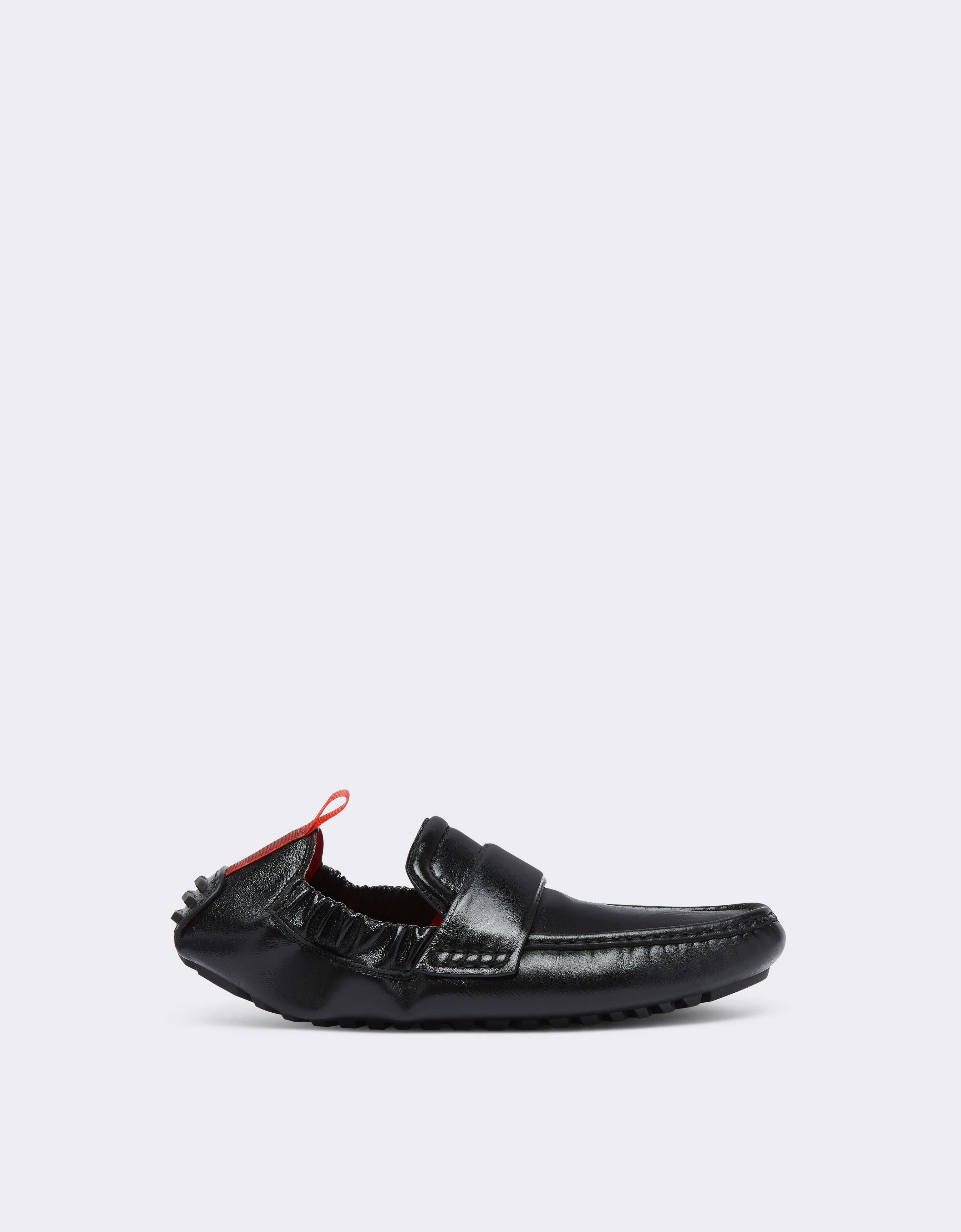 Ferrari Nappa Leather Driver Shoe In Black