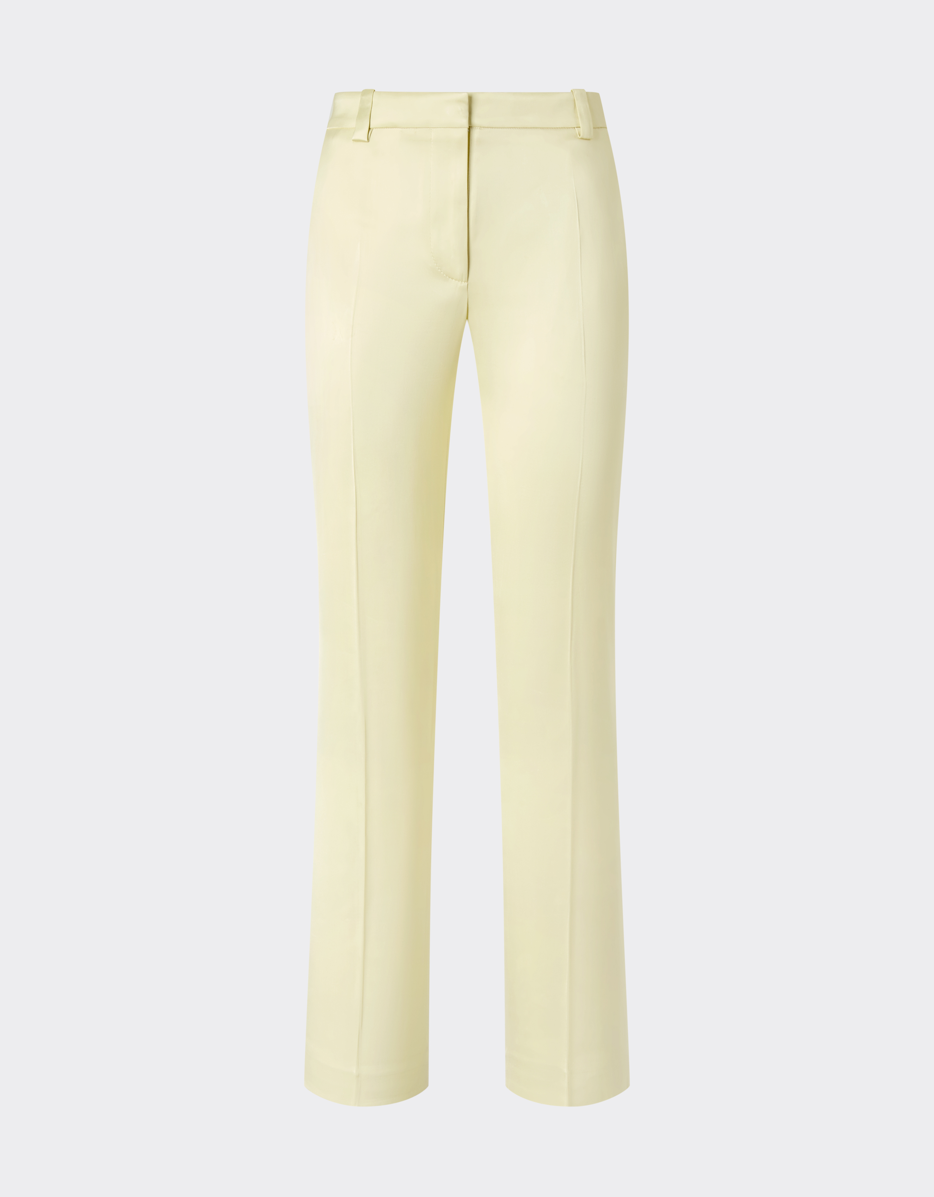 Ferrari Stretch Satin Trousers In Yellow