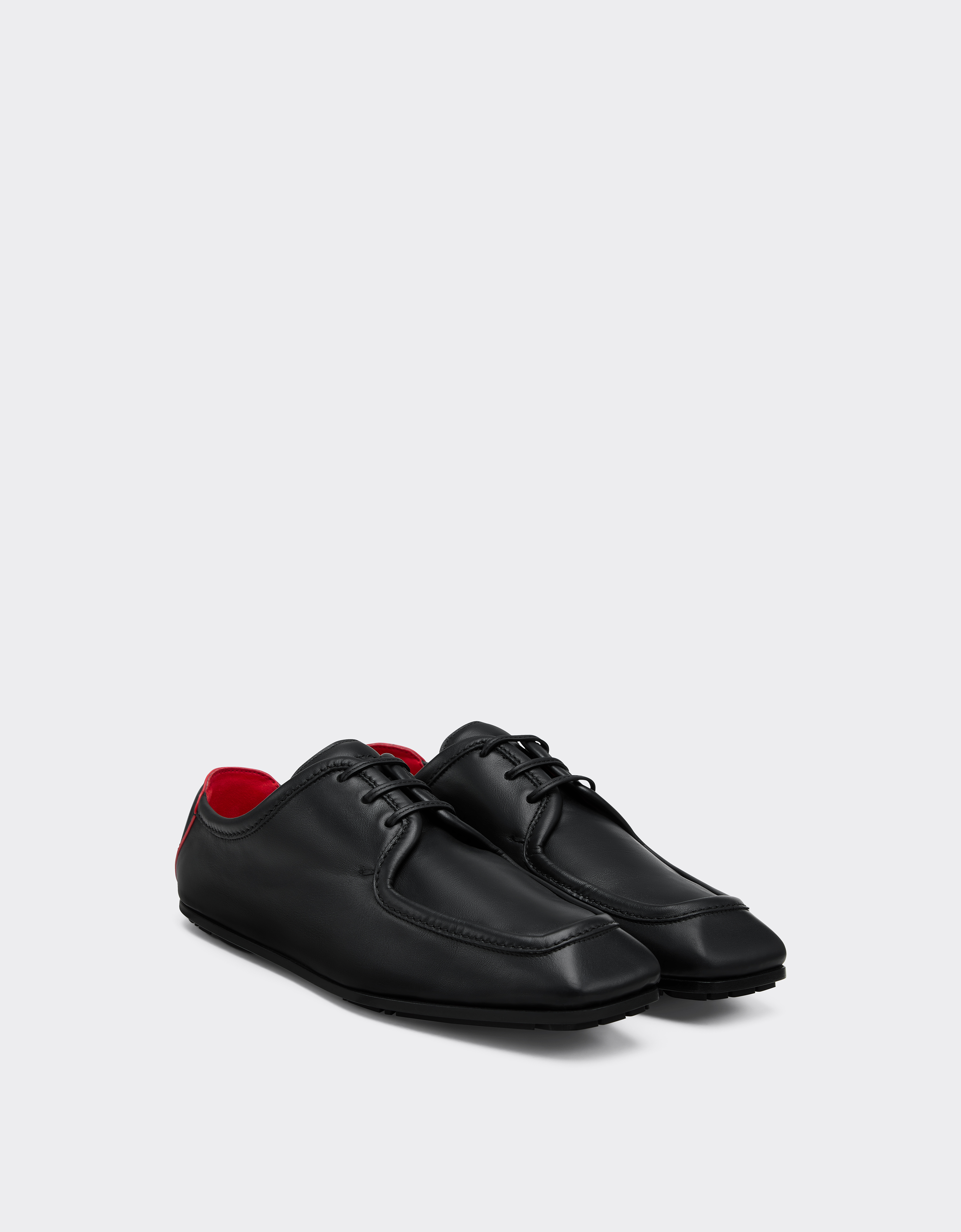  Ferrari Leder-derby-schuh - Male Schuhe & Stiefel Schwarz 44 