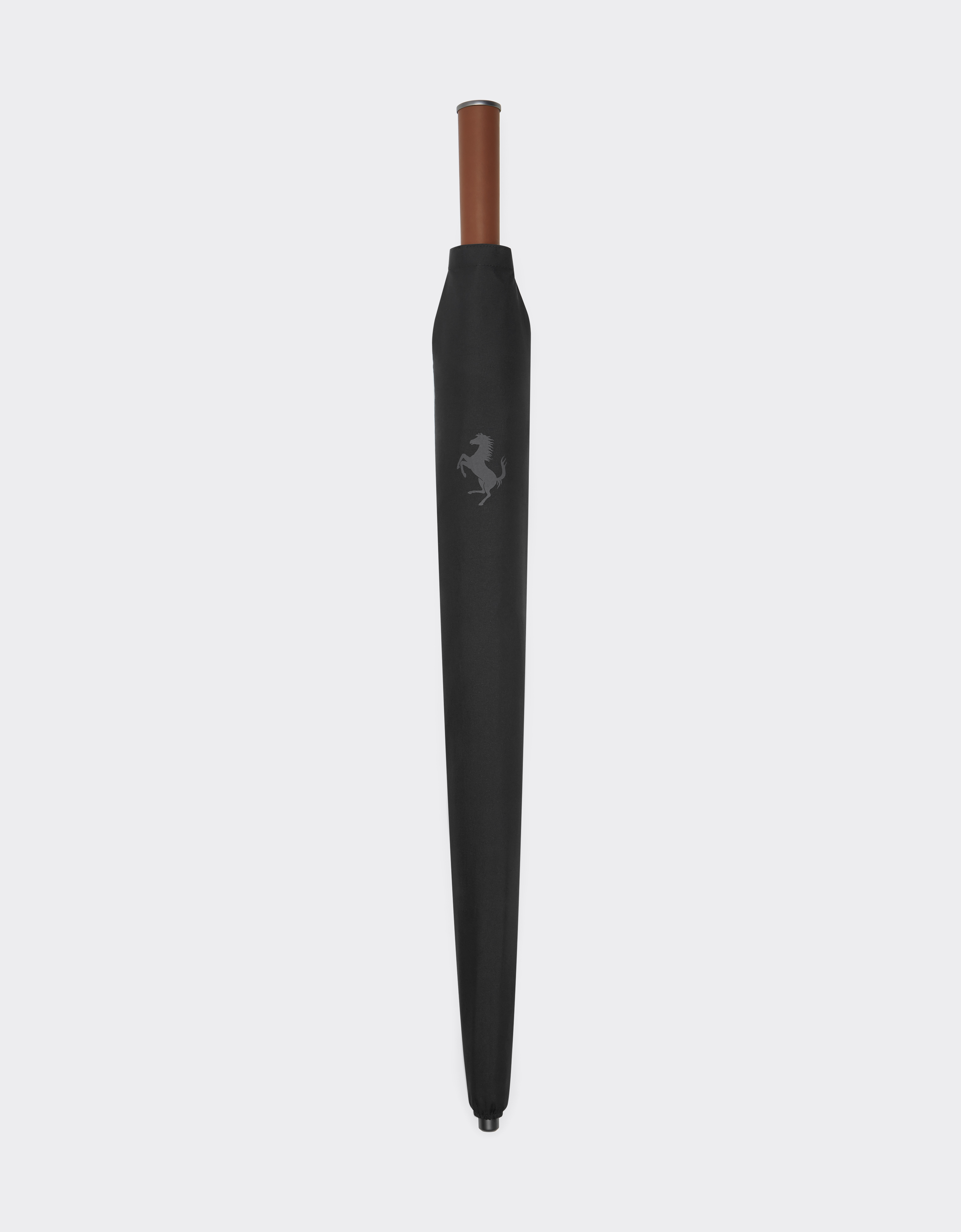 Ferrari Umbrella With Cavallino Pixel Motif In Black