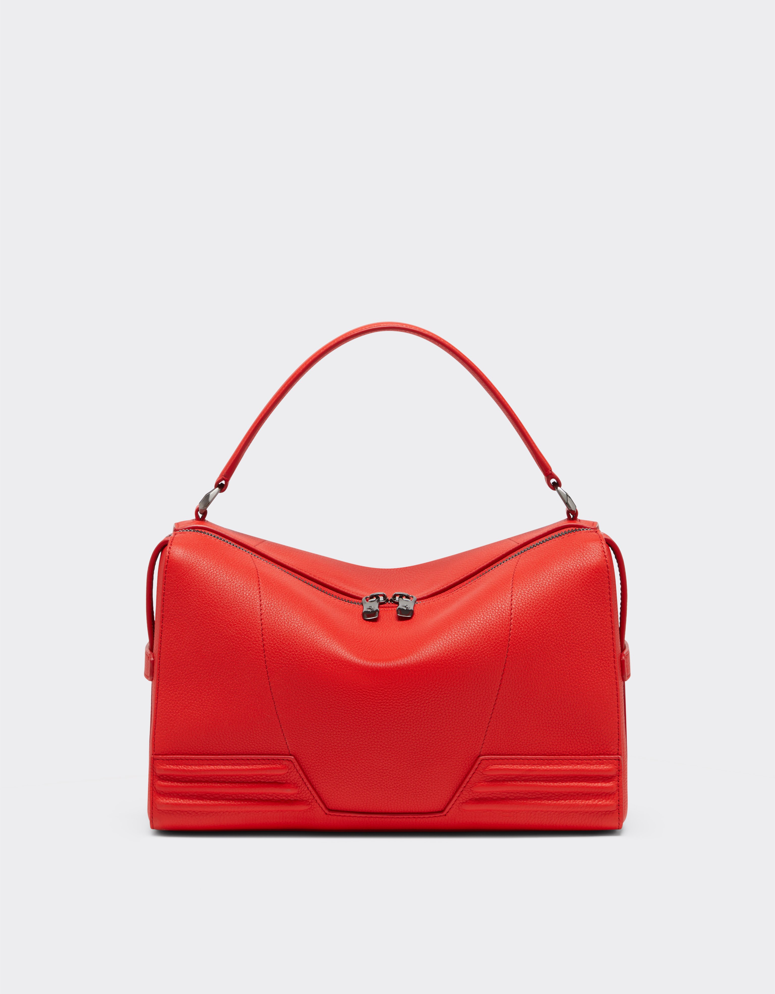 Ferrari Unisex Rosso Dino Gt Soft Borsa A Spalla Mini In Pelle Martellata - Os