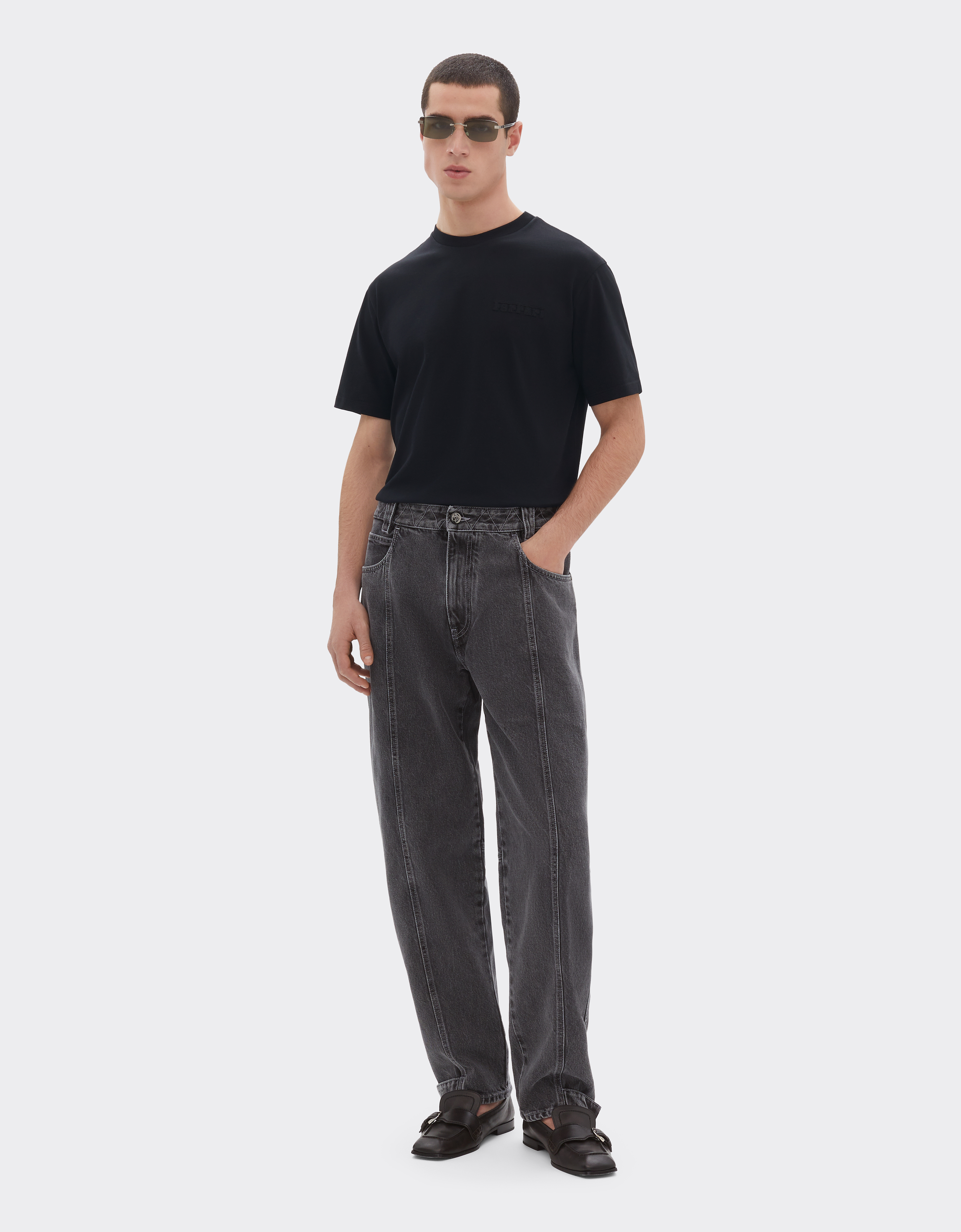 Ferrari Cotton T-shirt With  Logo In Black