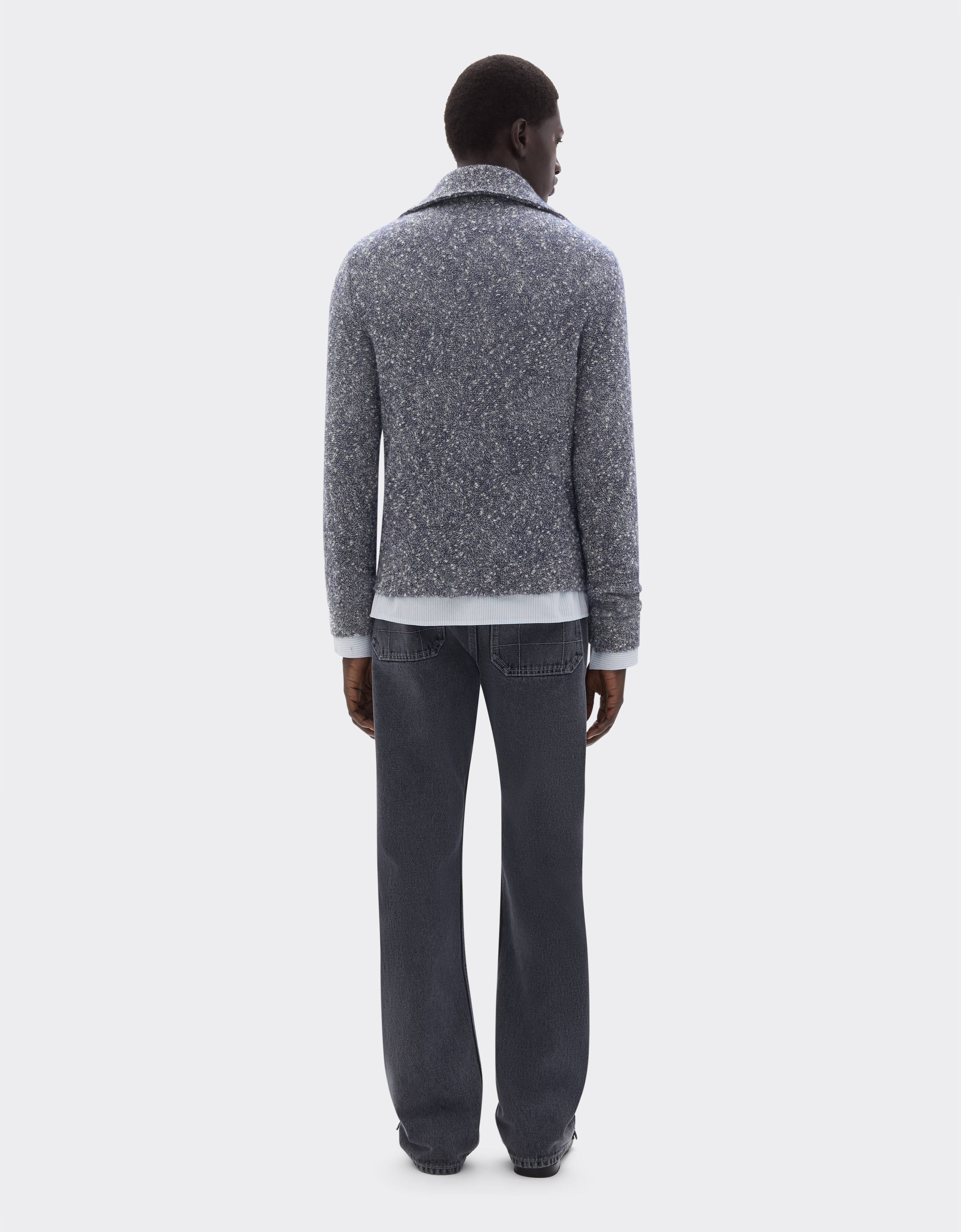 Ferrari Cashmere And Silk Knit In Gray