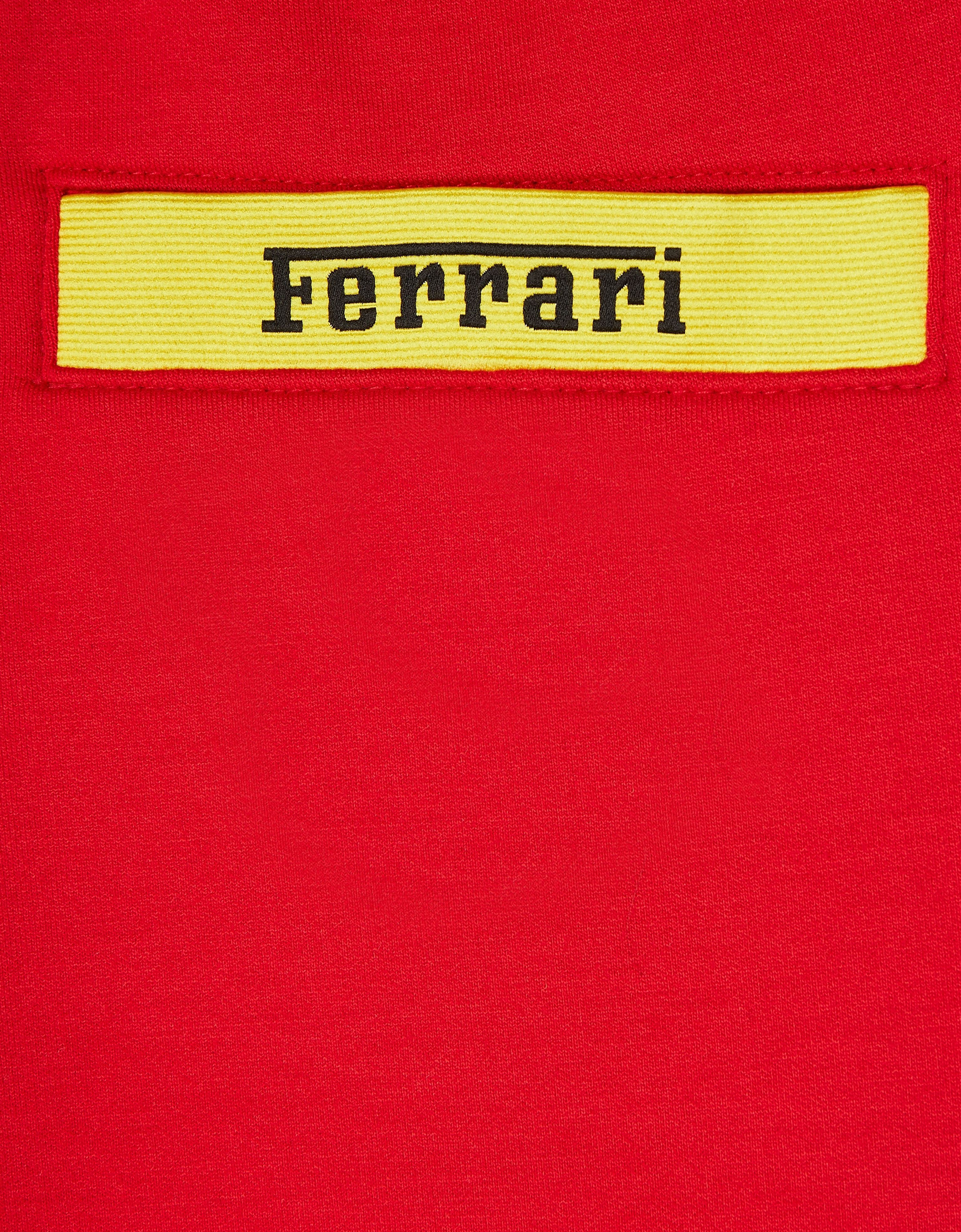 Ferrari Children's Joggers With  Logo Tape In Rosso Corsa