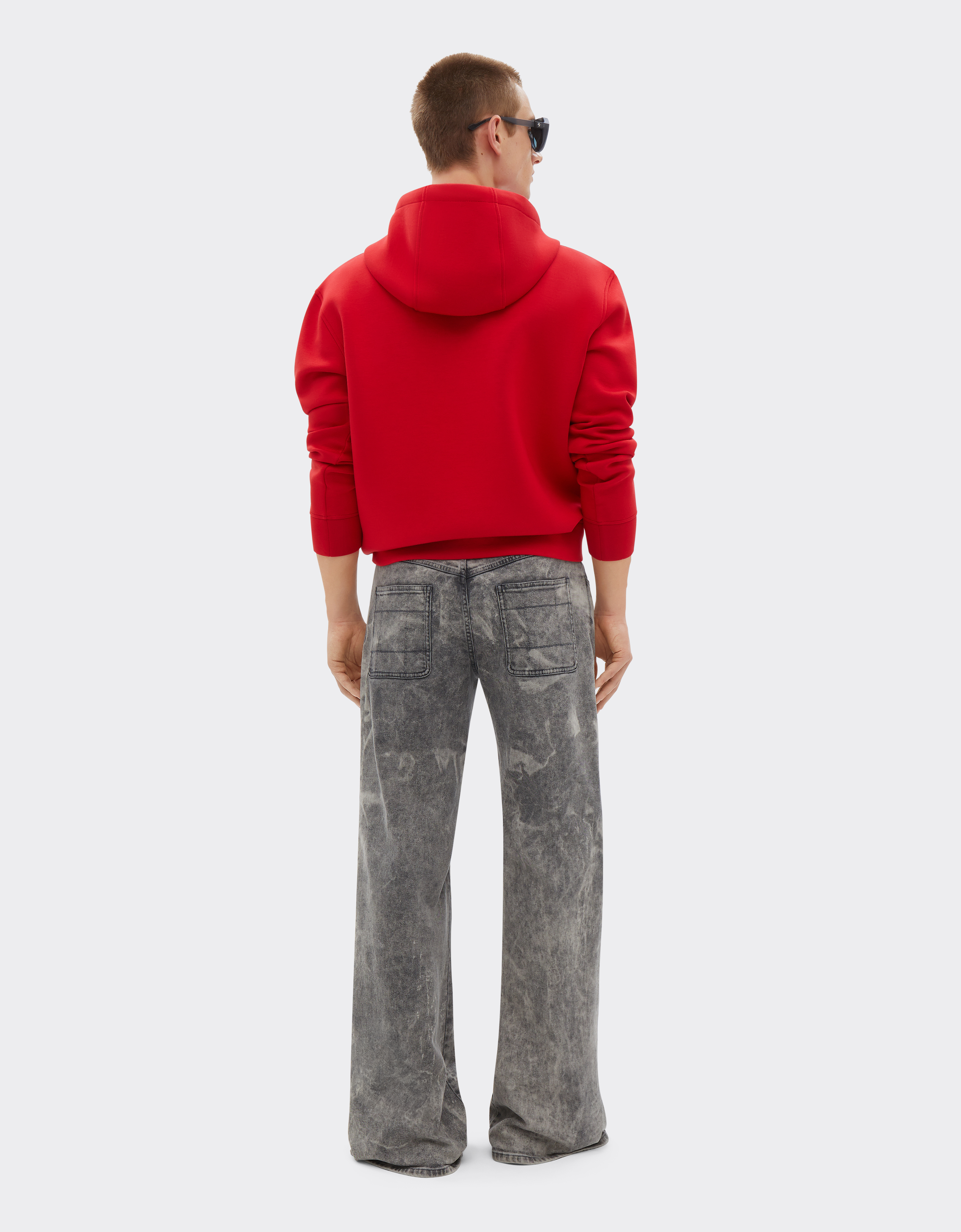 Ferrari Scuba Sweatshirt With Logo In Rosso Corsa
