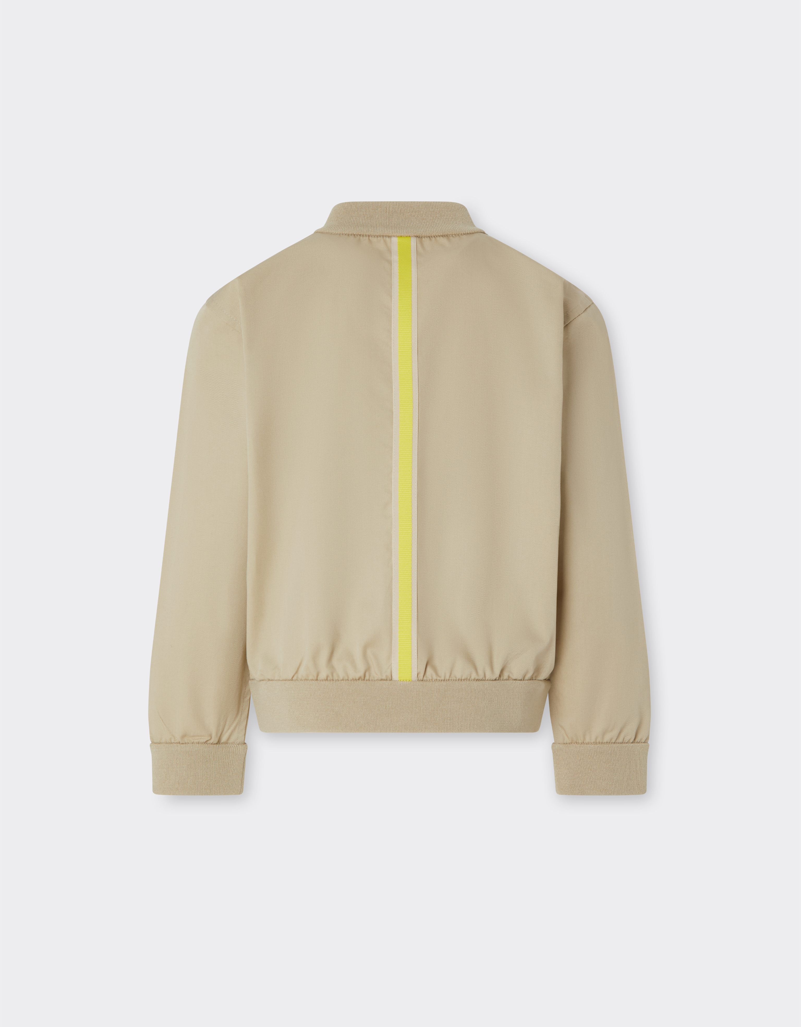  Ferrari Bomber Jacket In Cotton Gabardine -  Jackets And Sweatshirts Beige 12y 