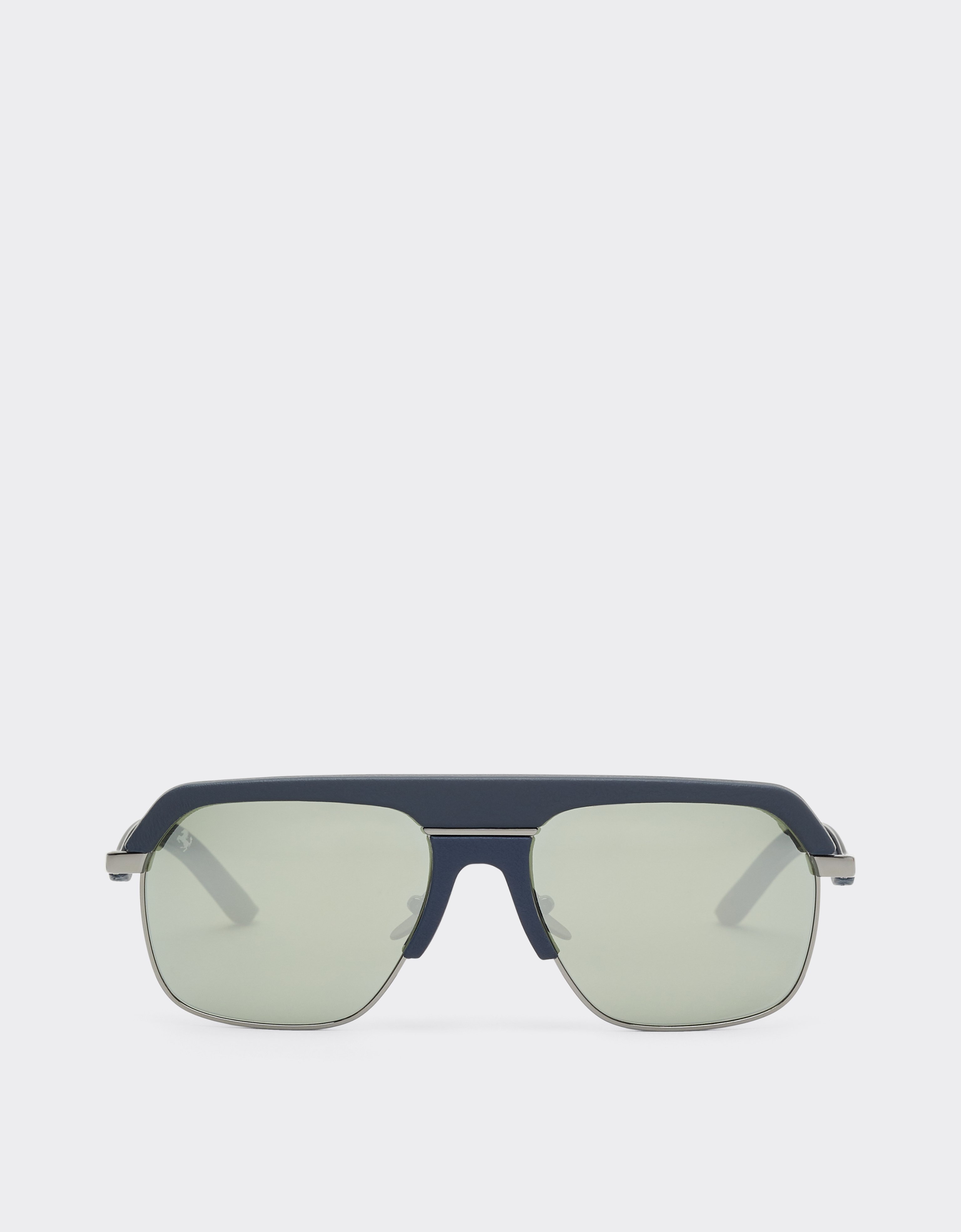 Ferrari Sunglasses In Gunmetalmetal With Gray Mirrored Lenses