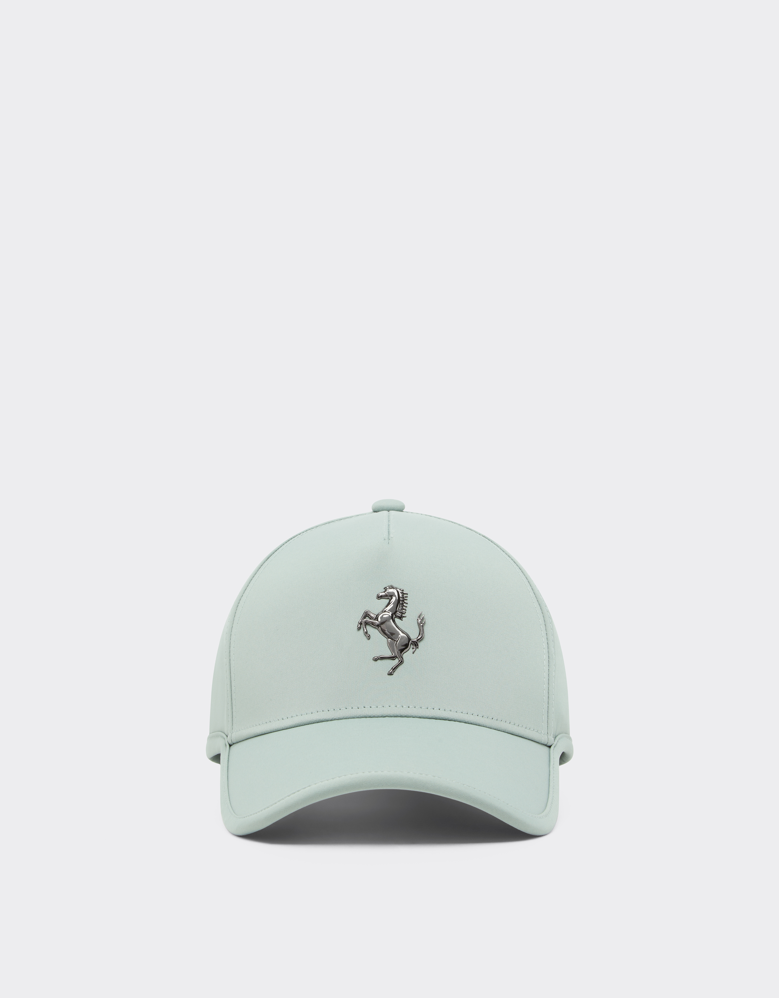 Ferrari Unisex Granite Green Baseball Cap With Metal Prancing Horse - Hats Os