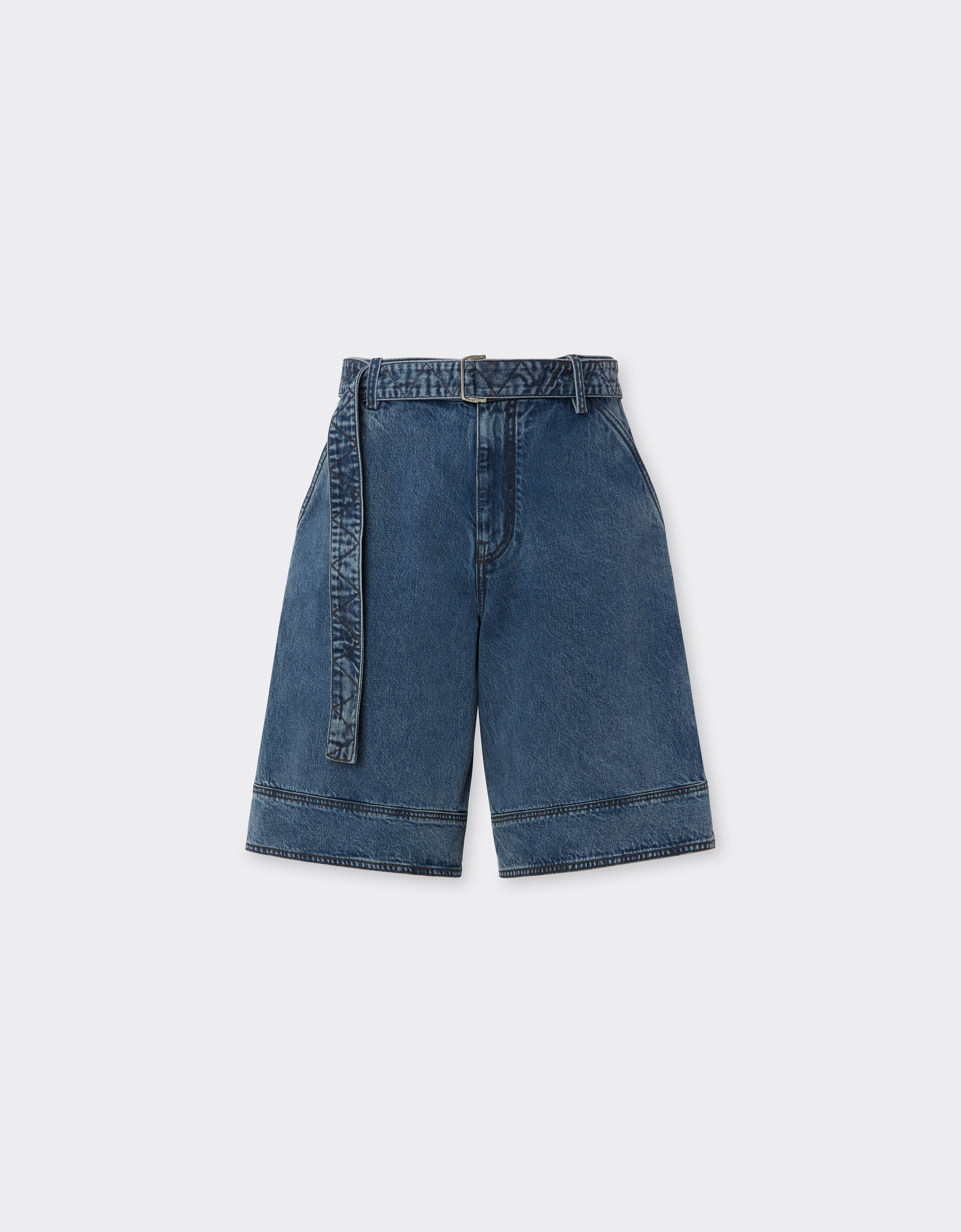 Ferrari Bermuda Shorts In Denim