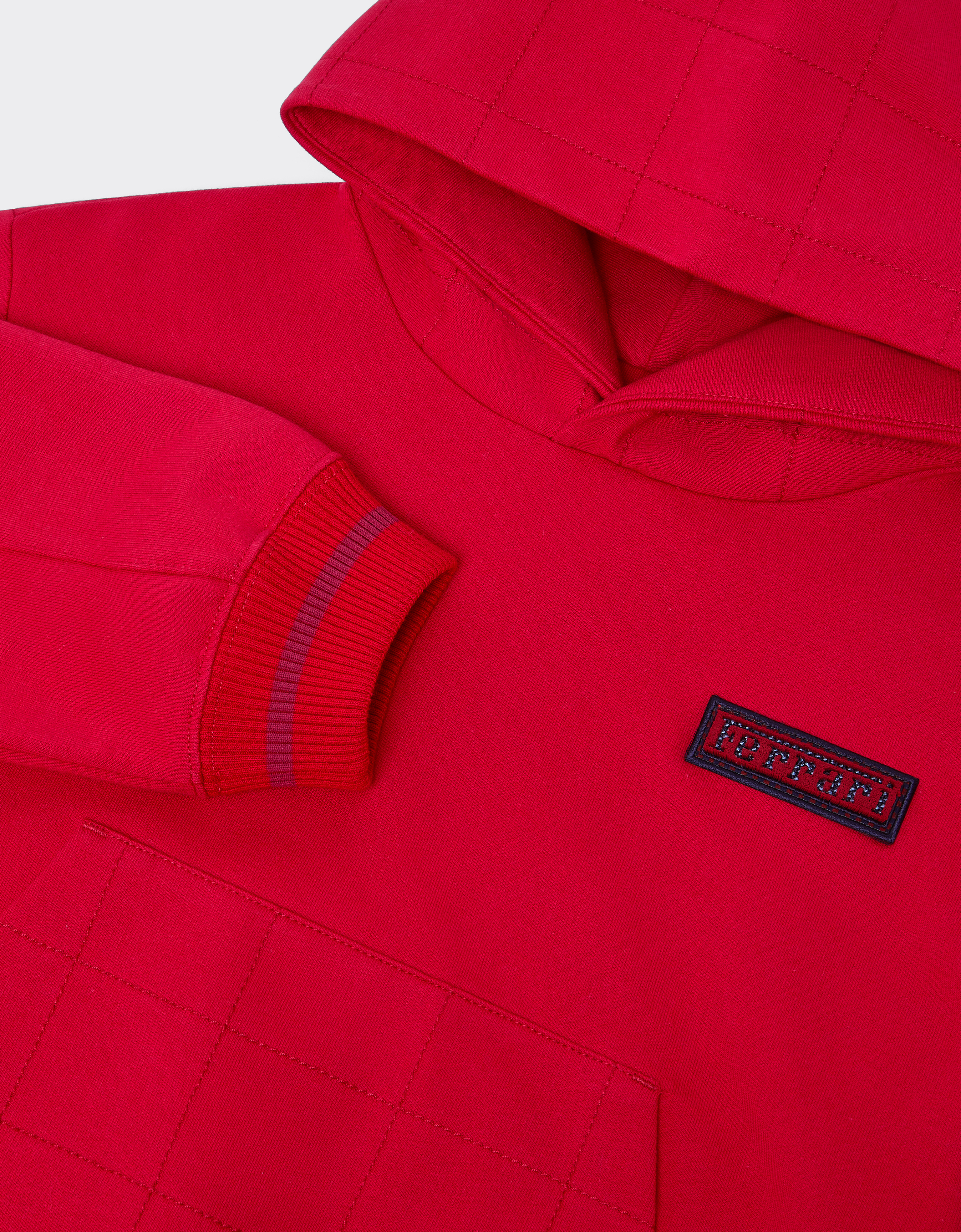  Ferrari Sweatshirt Mit Kapuze Aus Baumwolle -  Jacken Und Sweatshirts Racing Red 8y 