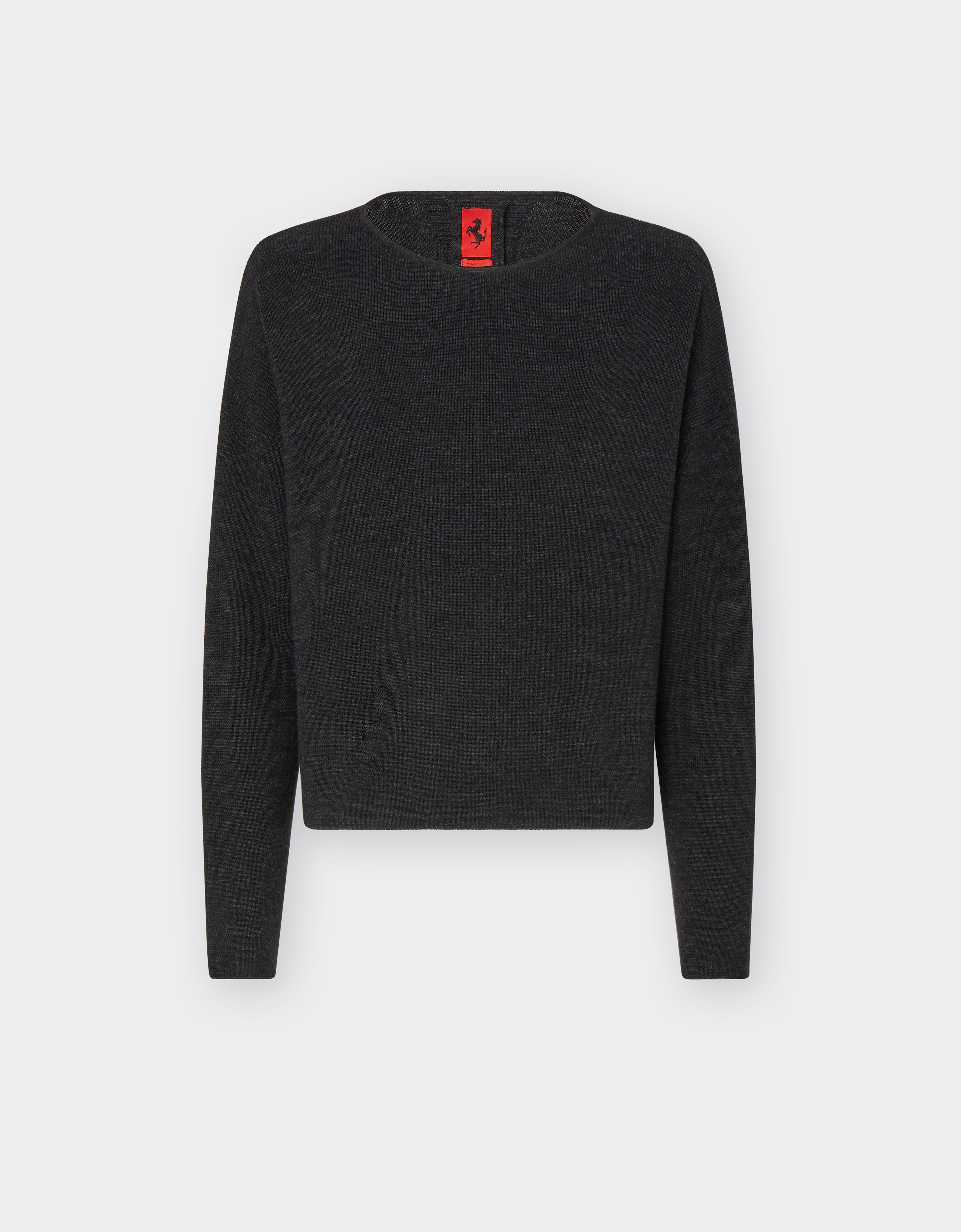 Shop Ferrari Wool, Silk And Cashmere Jumper In Black