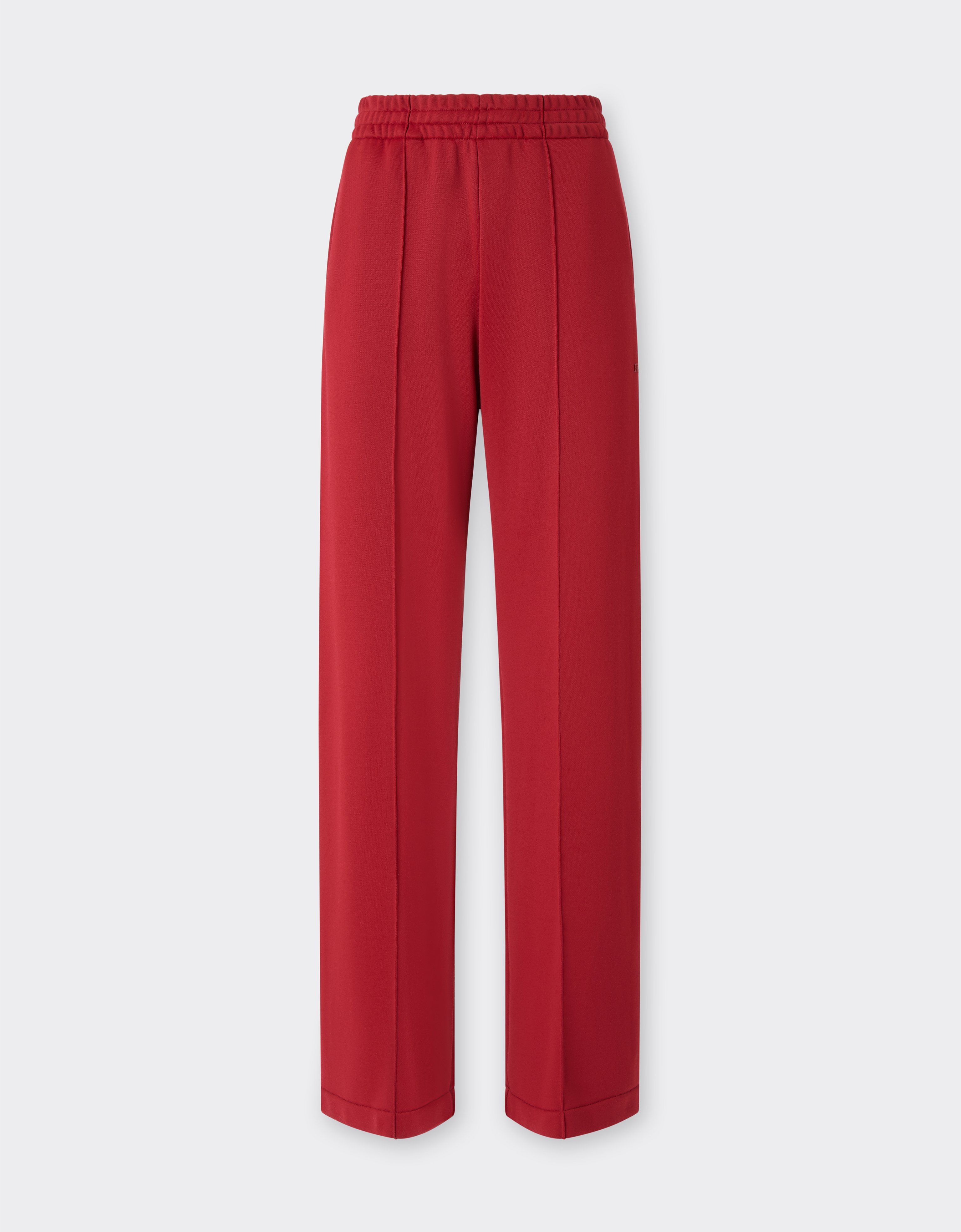 Ferrari Technical Jersey Fleece Pants In Red