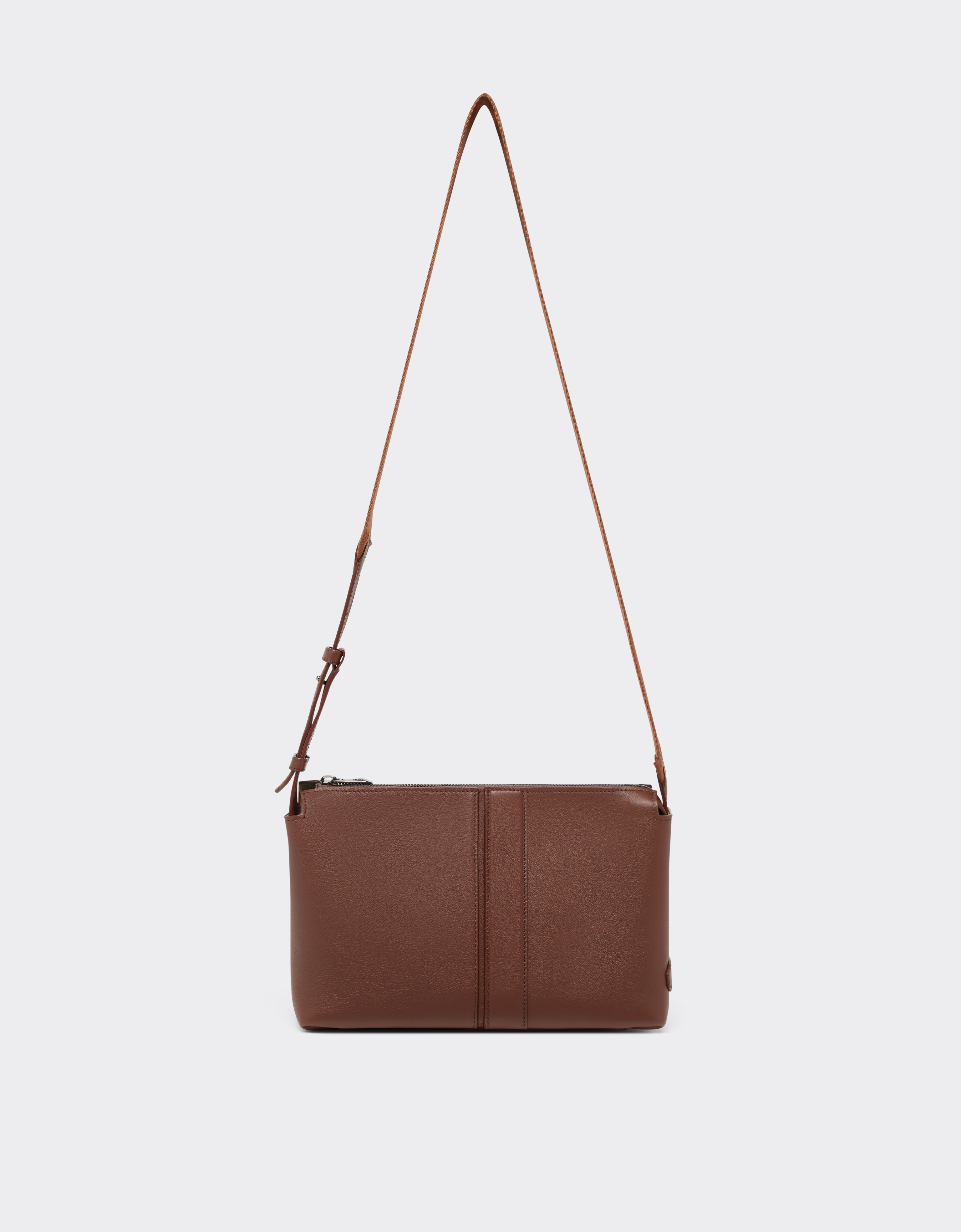Ferrari Duffle Bag In Tumbled Leather In Hide