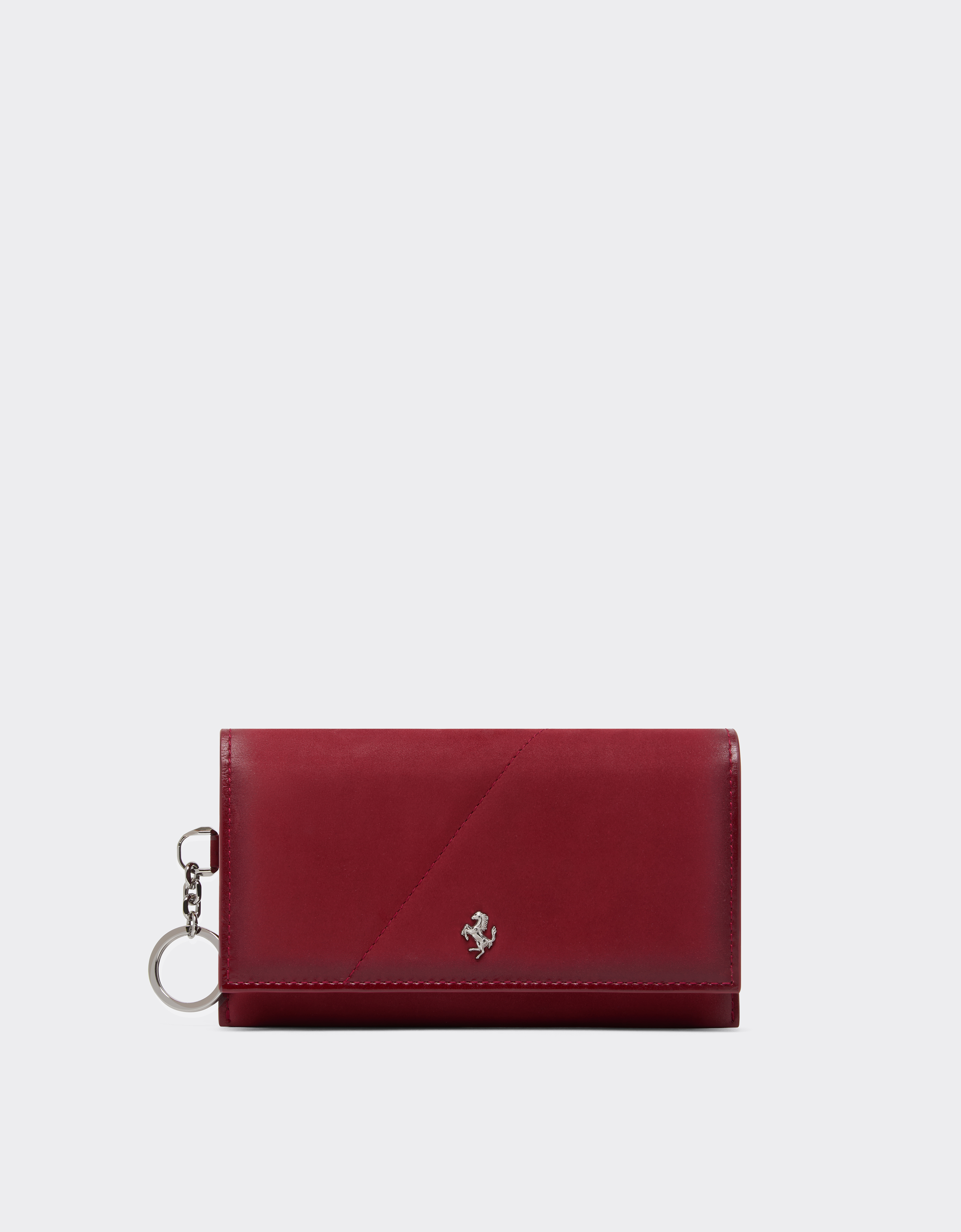 Ferrari Men's Maison Red Nubuck Eyeglass Case - Wallets Os