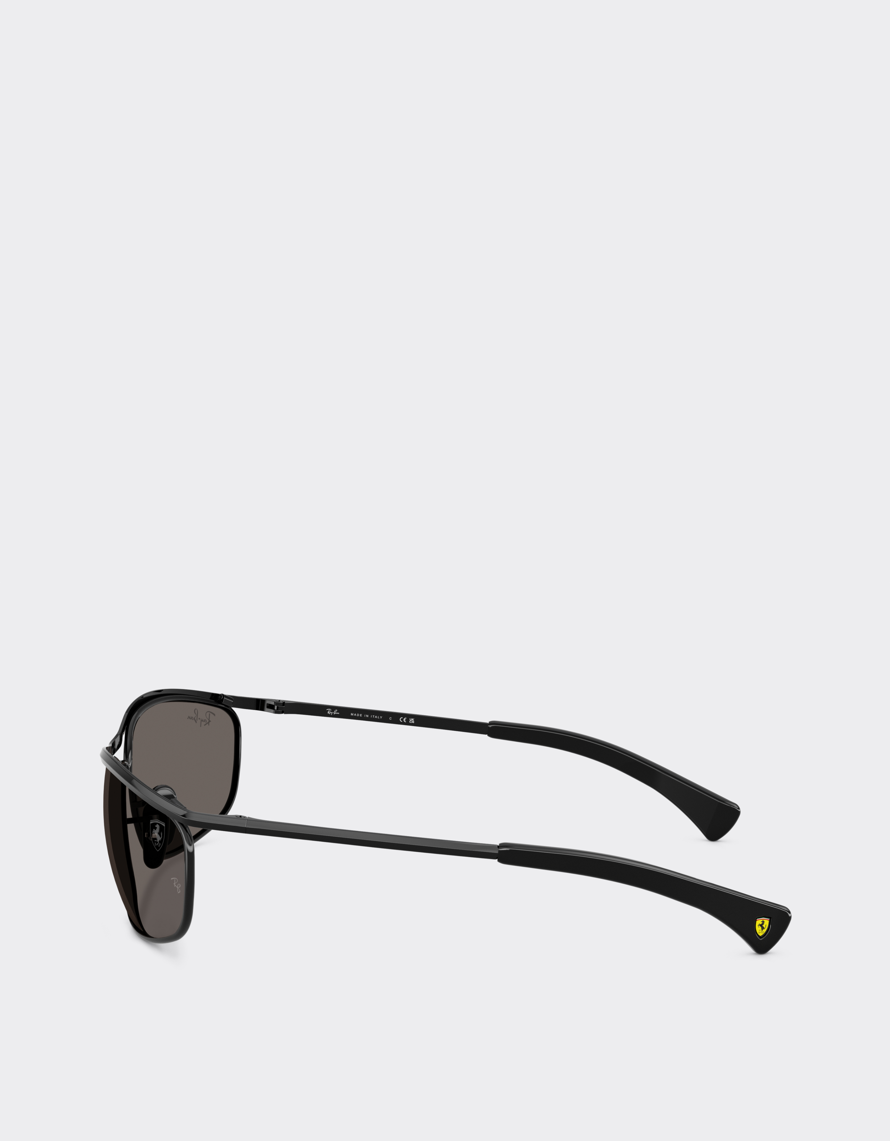  Ferrari Ray-ban For Scuderia Ferrari Rb3819m In Black Metal With Dark Grey Lenses -  Sunglasses Nero Os 