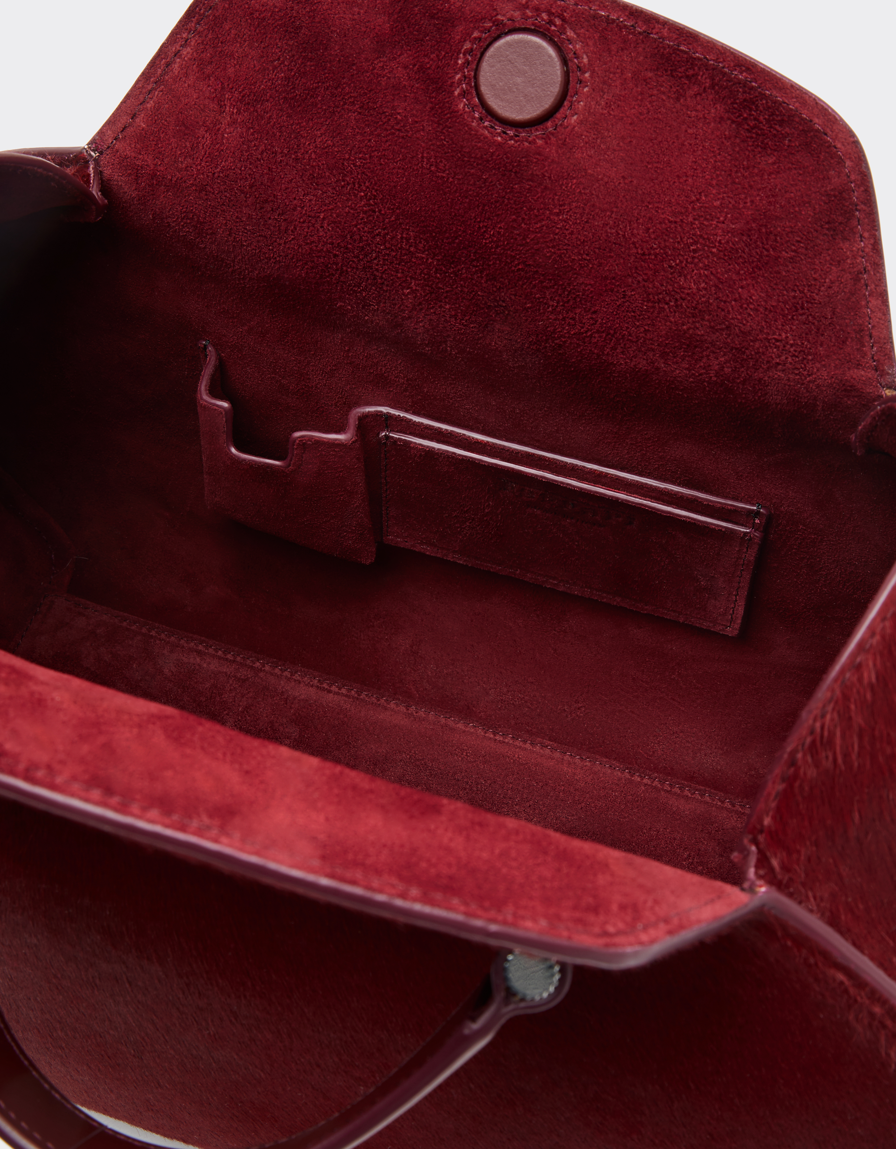 Ferrari La Dino Bowling Bag In Cowhide In Red