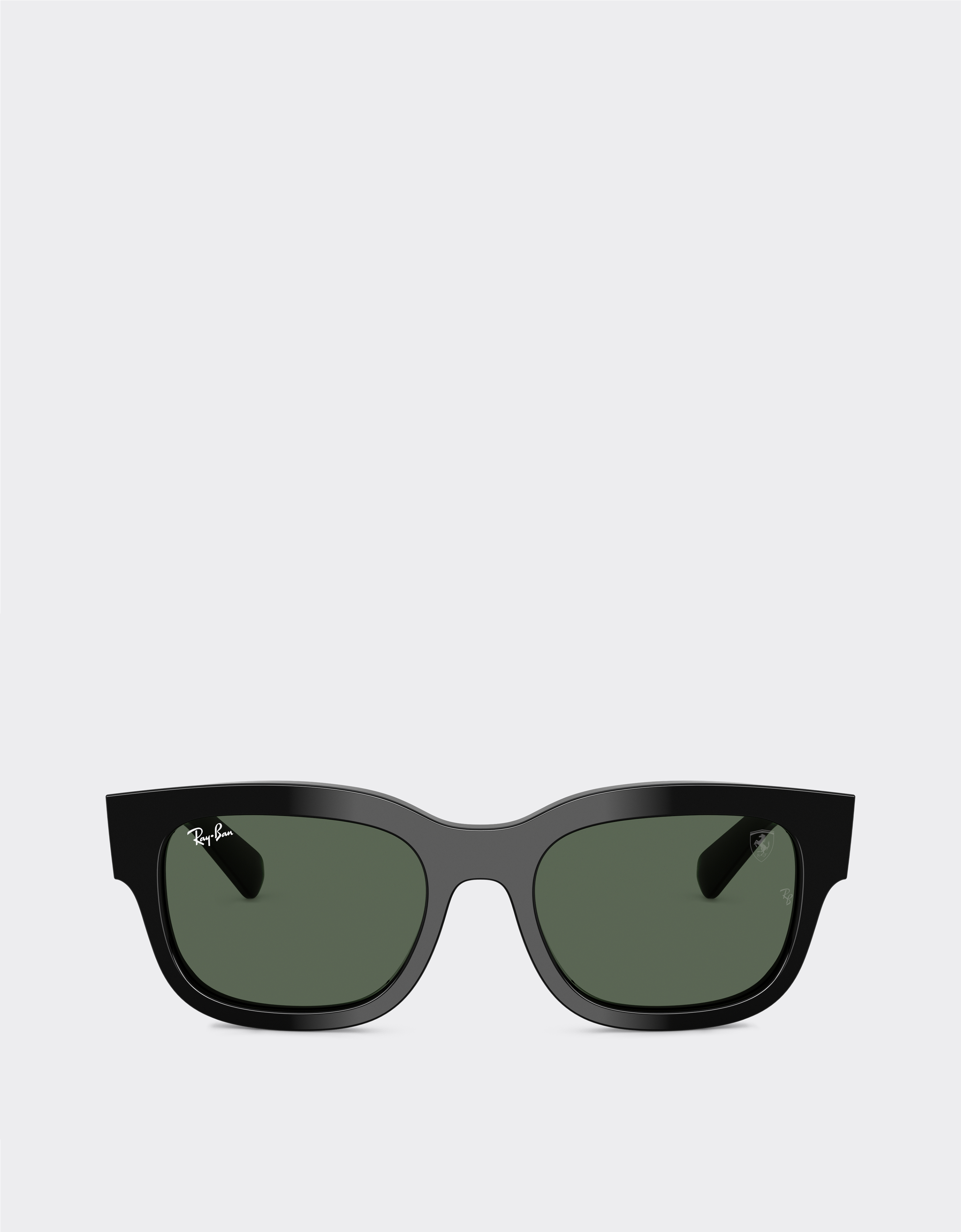 Ferrari Unisex Nero Ray-Ban For Scuderia Rb2228m In Black Acetate With Dark Green Lenses - Sunglasses Os