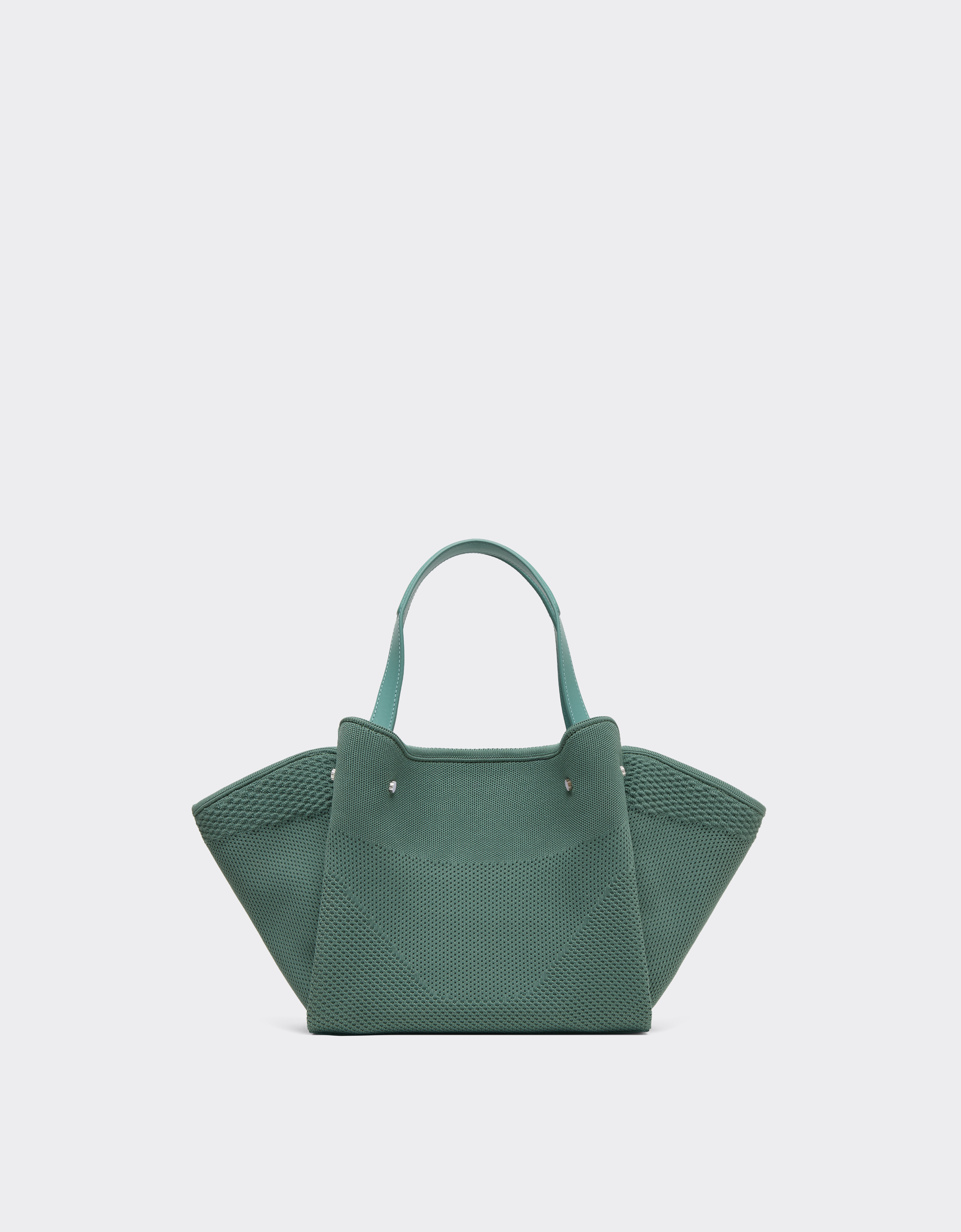 Ferrari Kleine Ferrari-tragetasche Aus Mesh Und Leder - Female Shopper Granite Green Os 