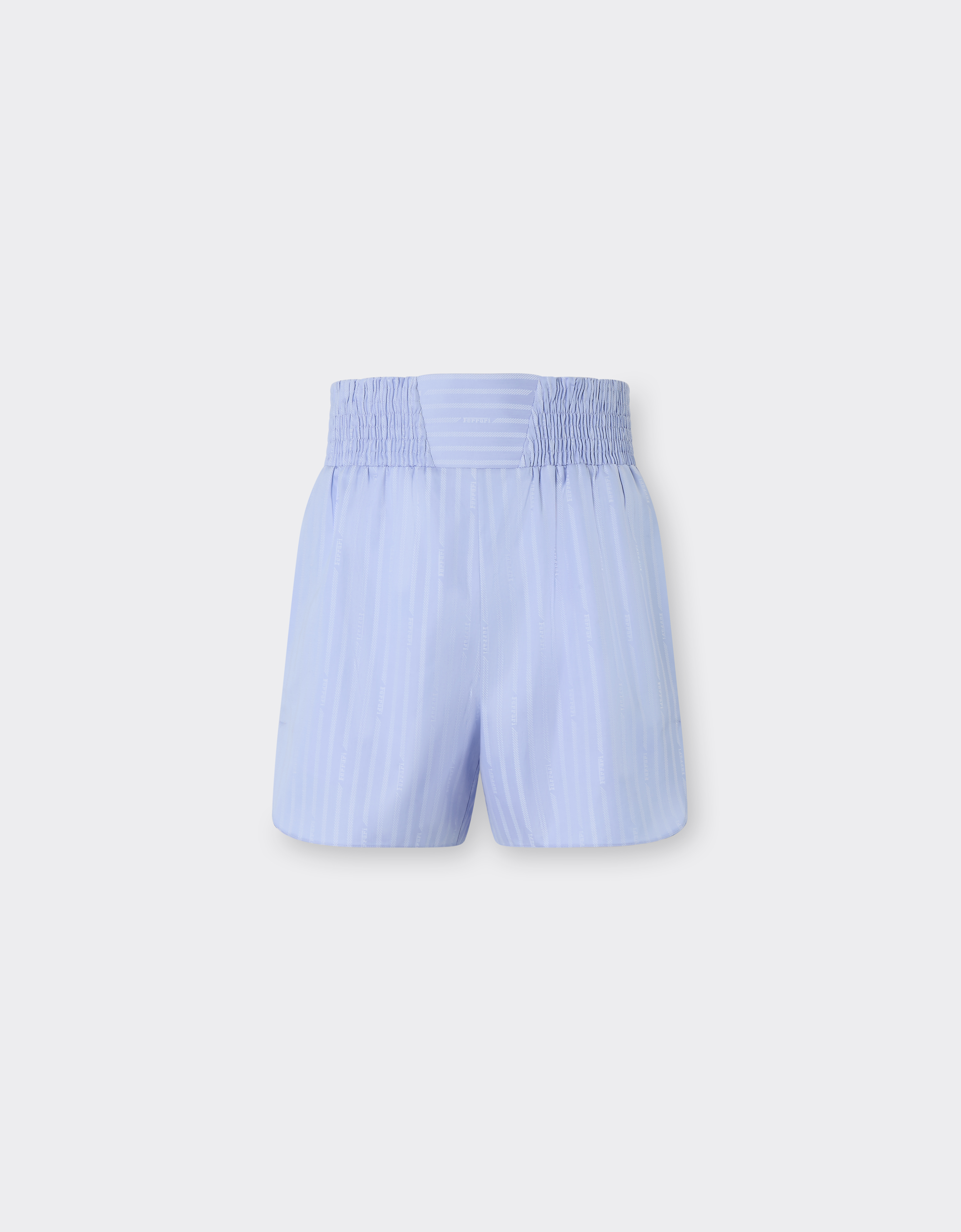  Ferrari Shorts With Ferrari Monogram Pattern - Male Trousers Oxford Blue 50 