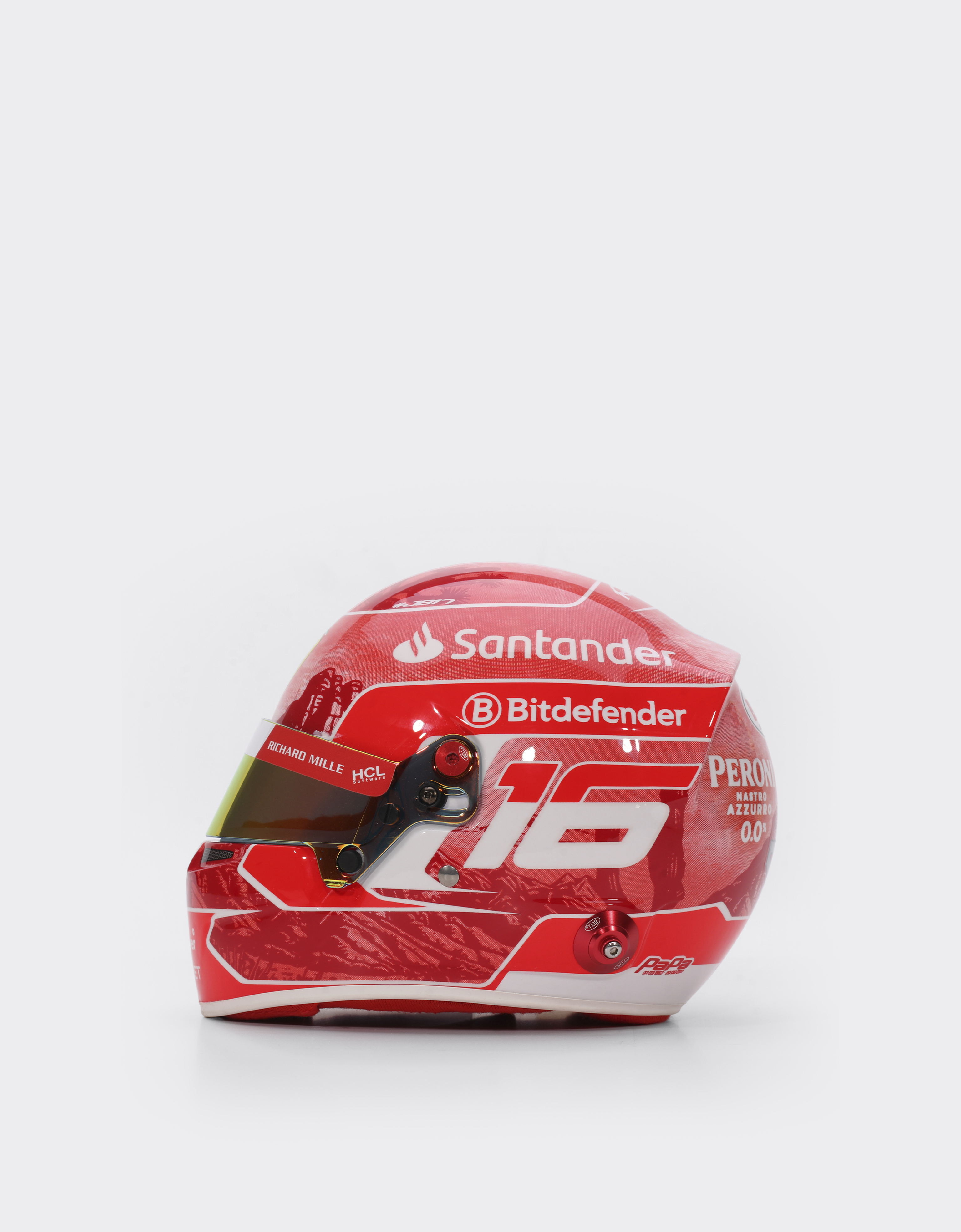  Ferrari Charles Leclerc Las Vegas 2024 Special Edition Mini Helmet In 1:2 Scale -  Helmets Multicolour Os 