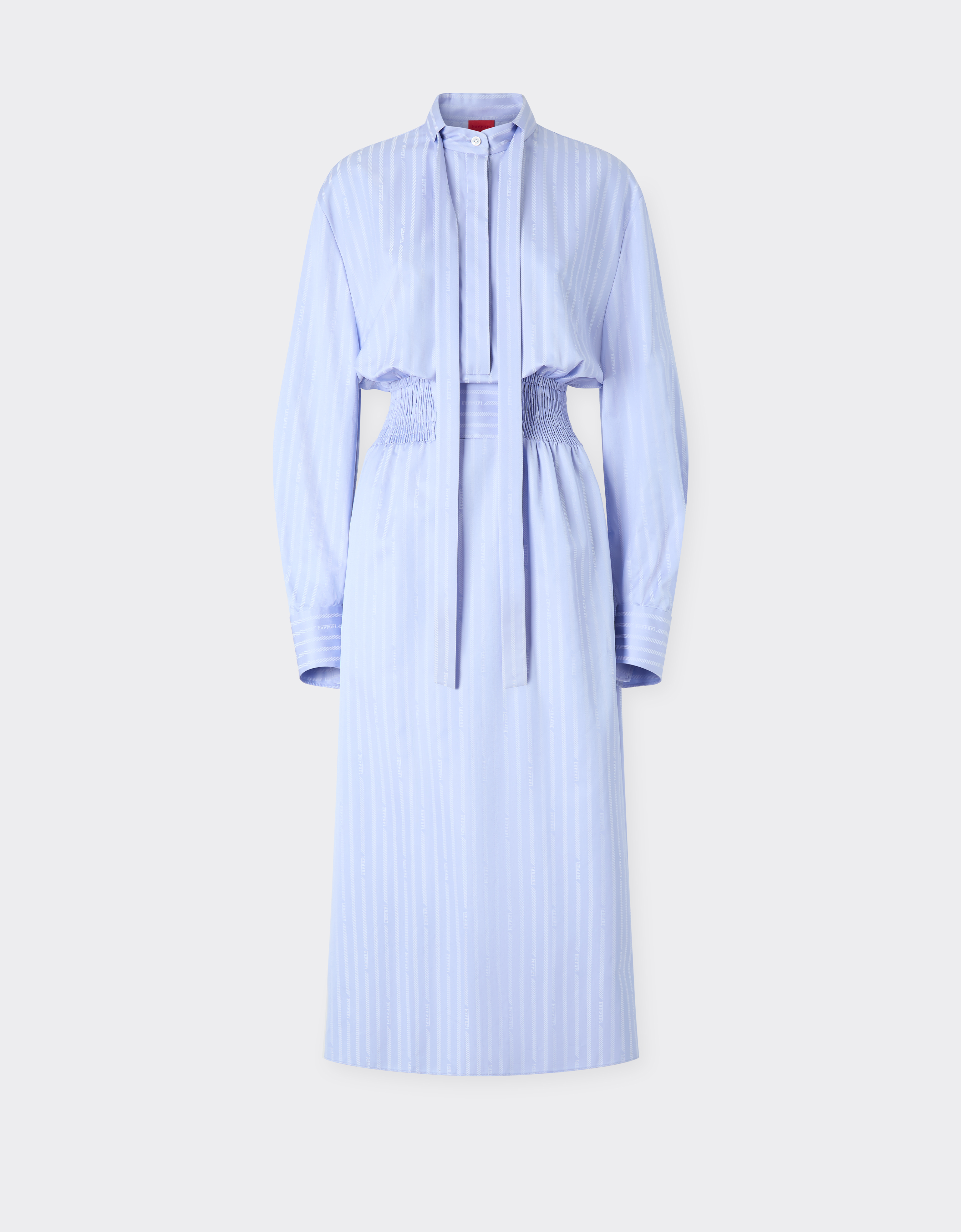 Ferrari Monogram Patterned Dress In Blue