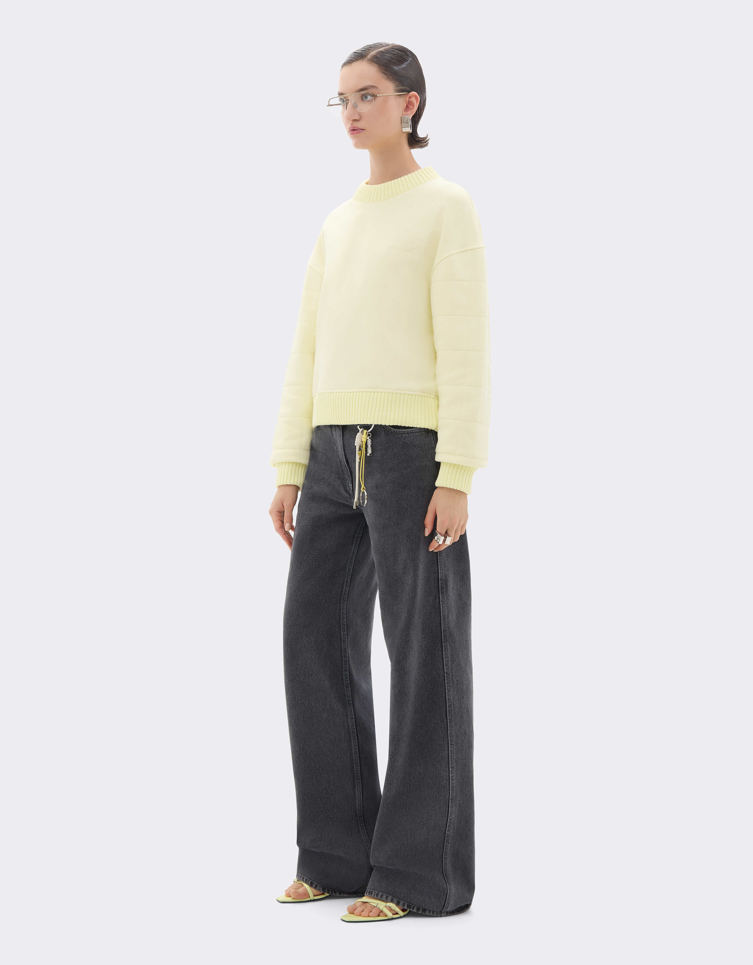 Ferrari Cotton And Cashmere Sweatshirt In Neutral