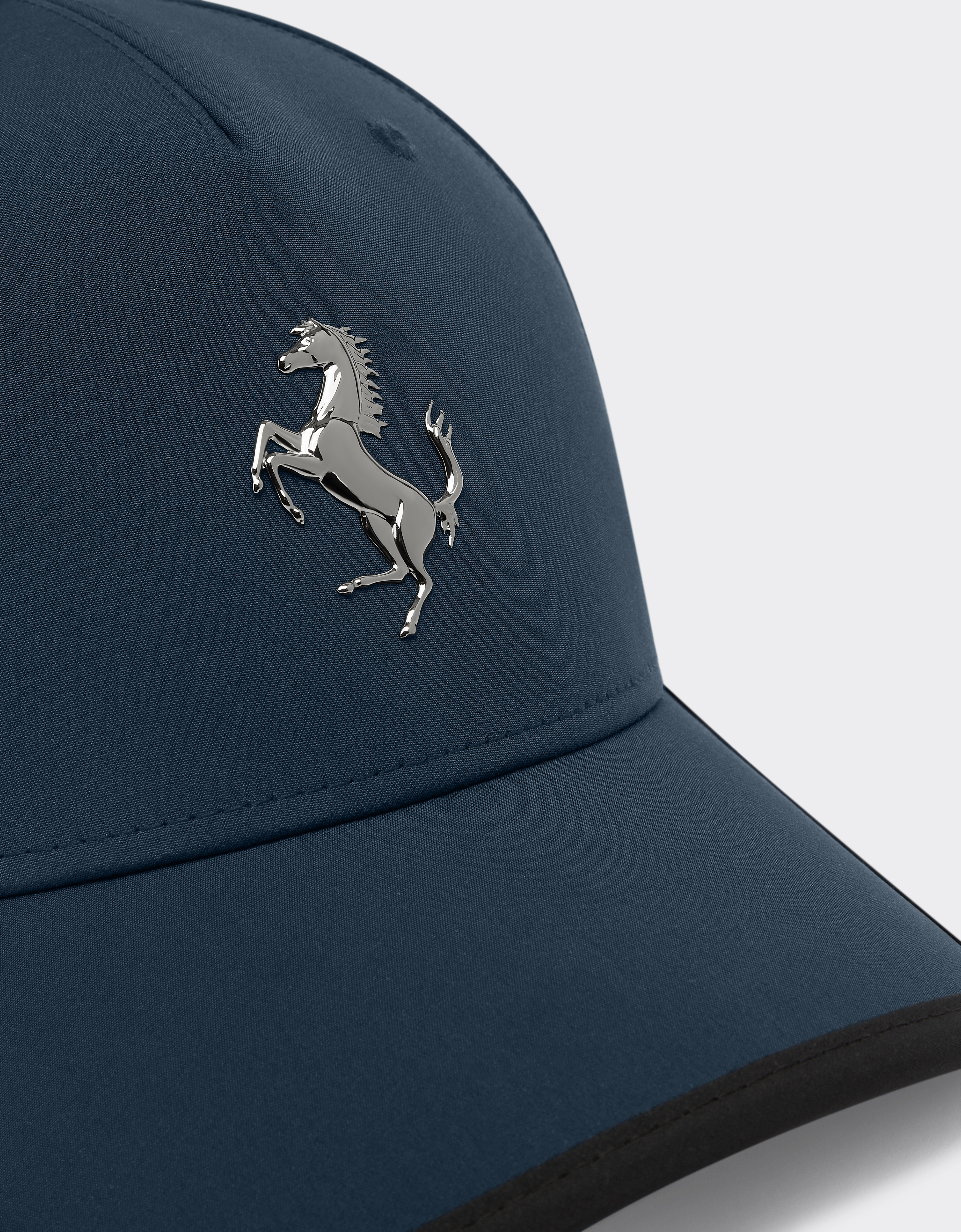 Ferrari Baseball Hat With Contrast Band In Navy