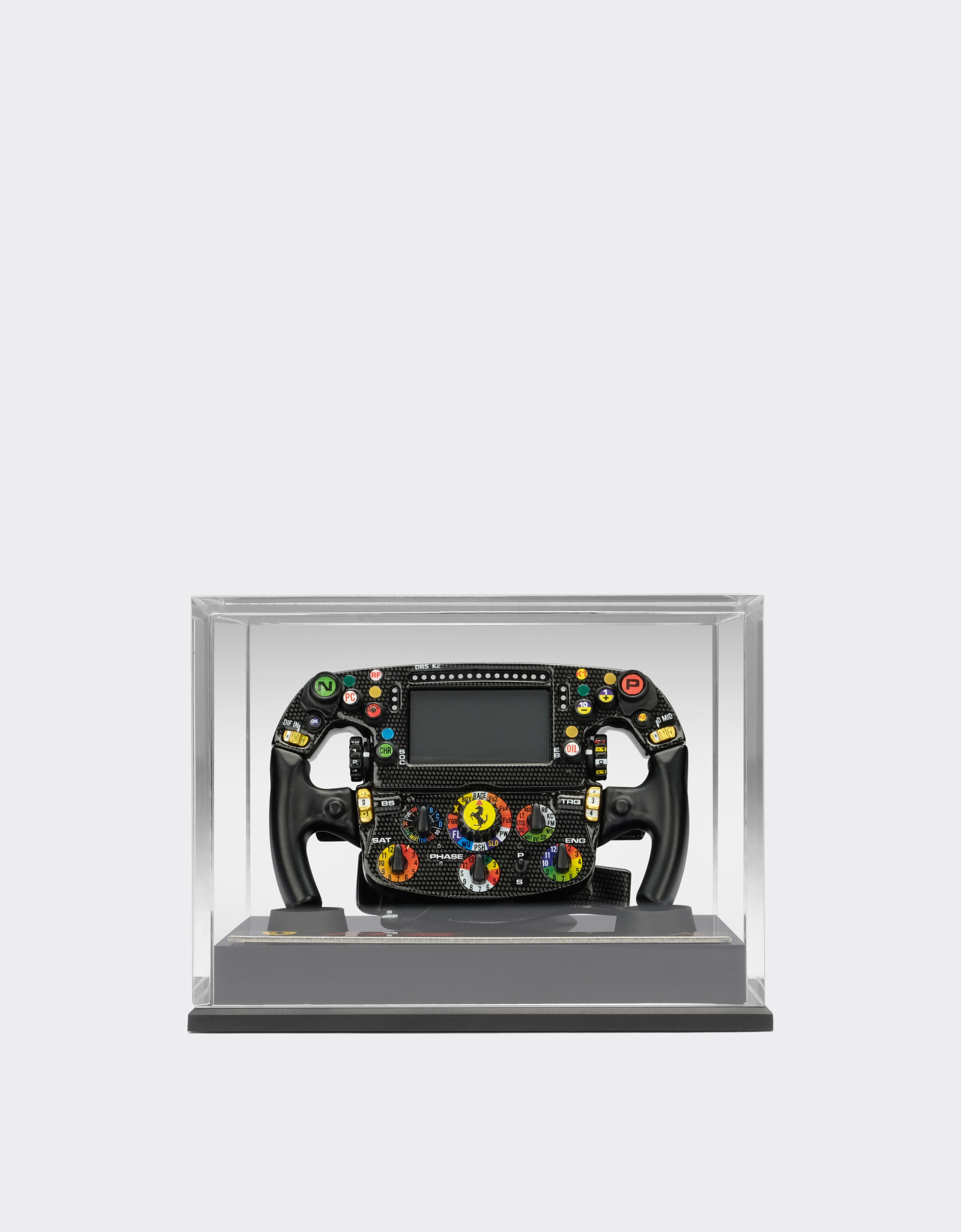 Ferrari Unisex Black F1-75 Steering Wheel 1:4 Scale Model - Replica & Scale Models Os