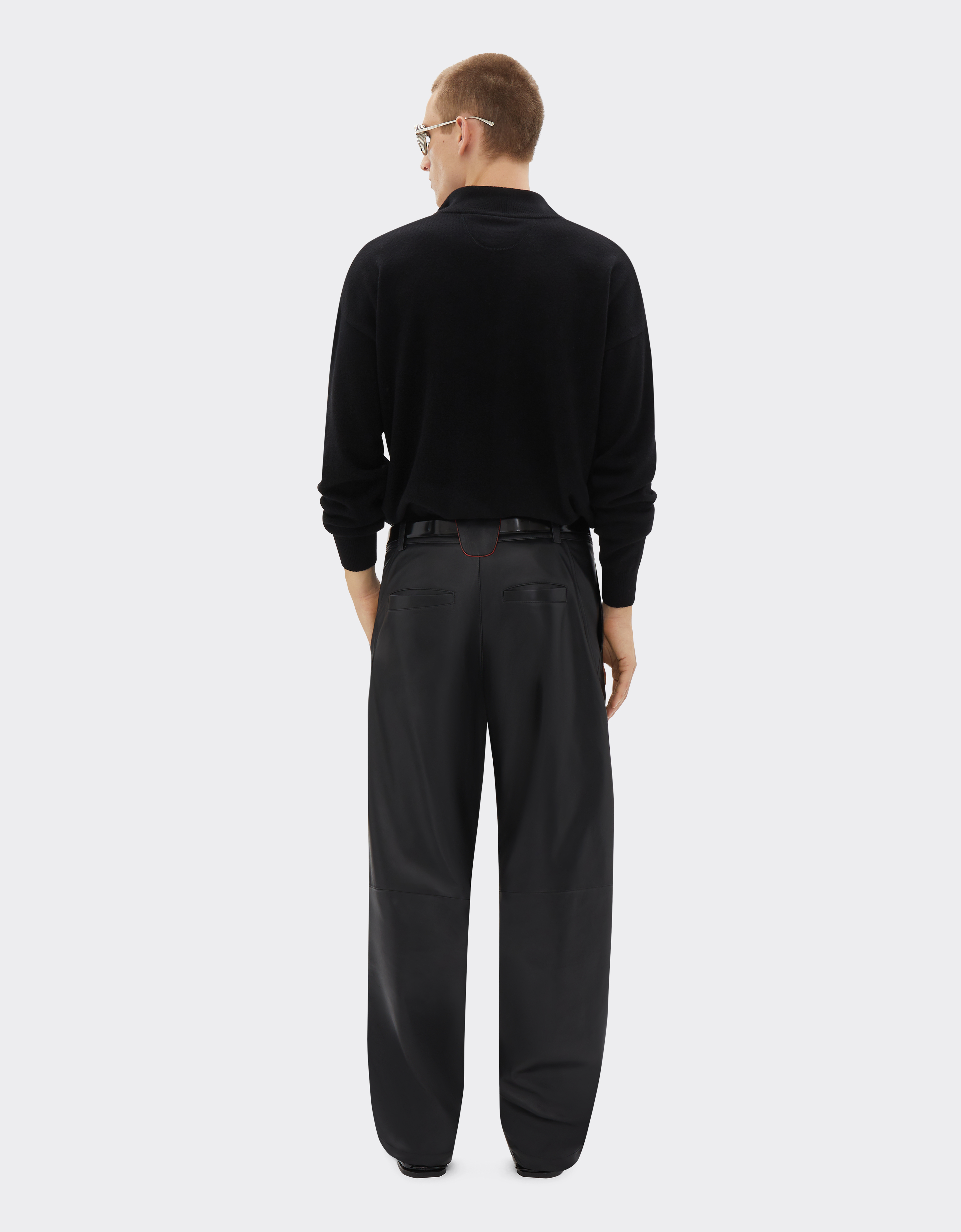 Ferrari Cashmere Sweater With Zip In Black
