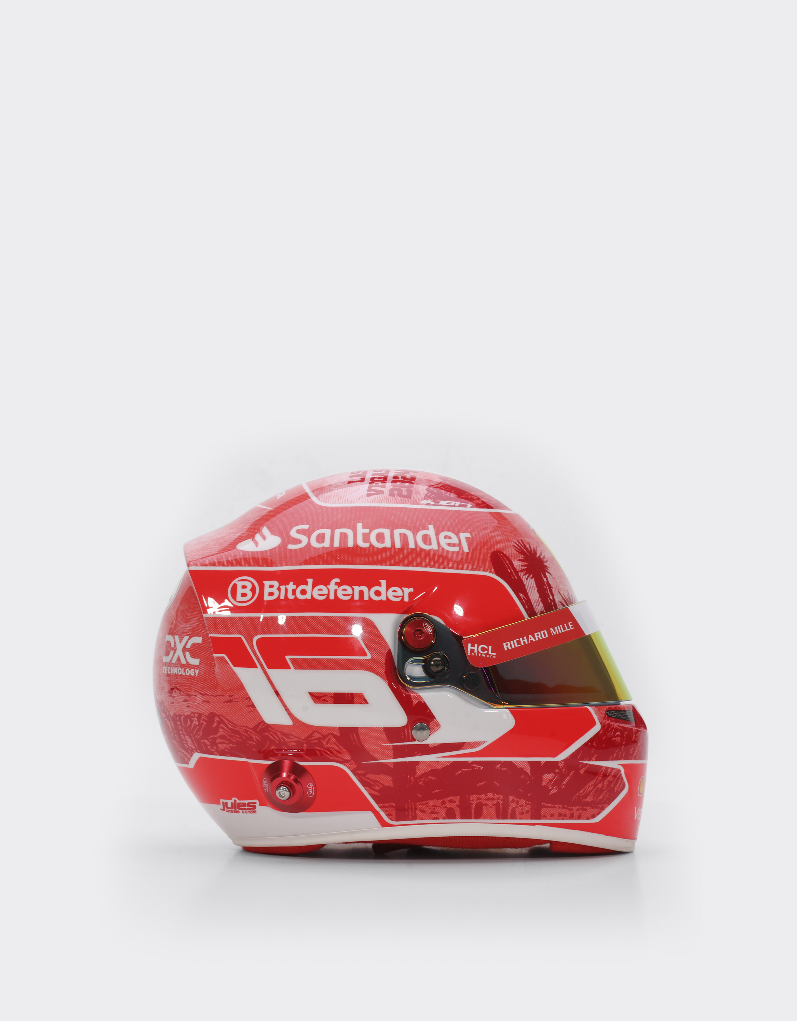  Ferrari Charles Leclerc Las Vegas 2024 Special Edition Mini Helmet In 1:2 Scale -  Helmets Multicolour Os 