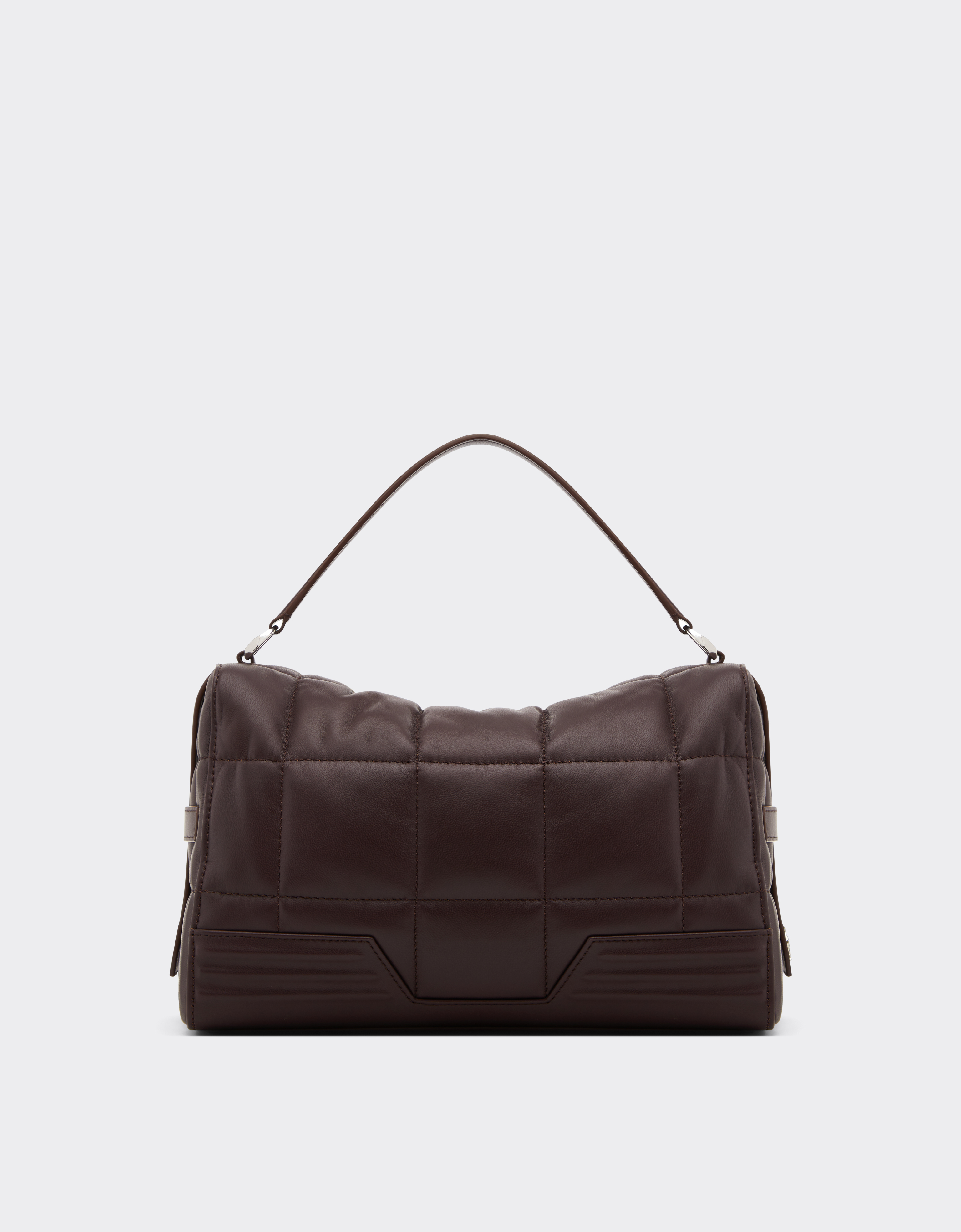 Ferrari Gt Soft Mini Bag In Quilted Leather In Brown