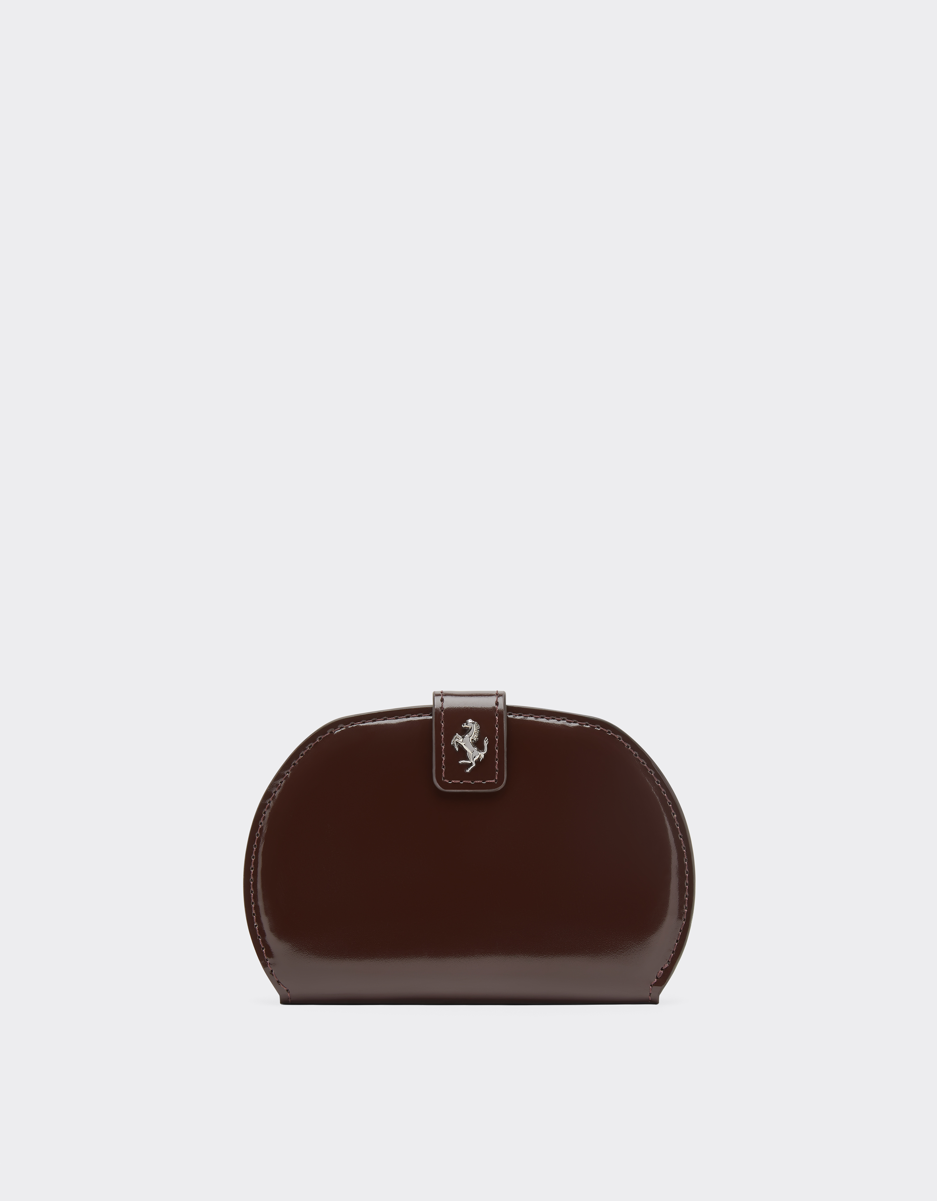  Ferrari Cartera Plegable De Piel Brillante Ferrari Dino - Female Carteras Y Pequeña Marroquinería Espresso Os 