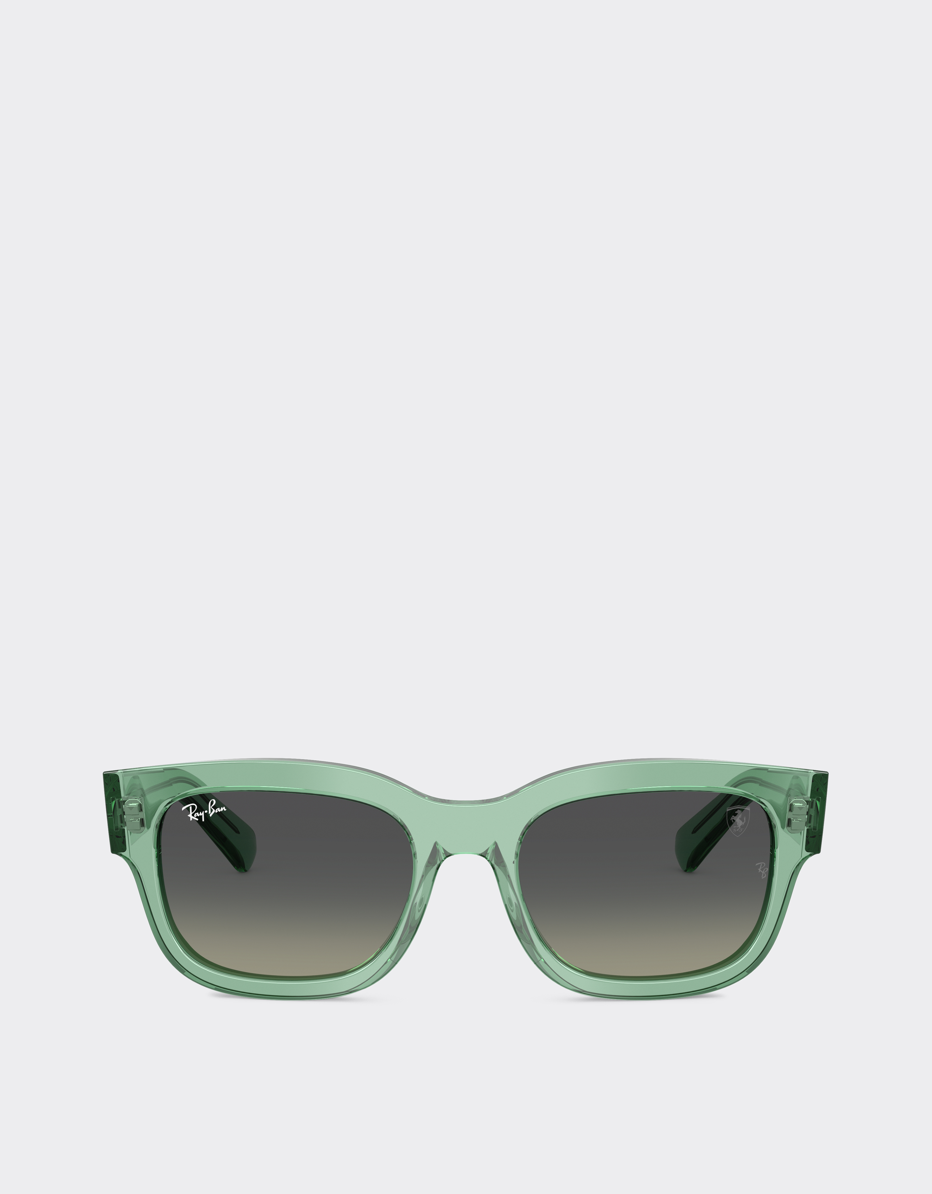 Ferrari Unisex Verde Albero Ray-Ban For Scuderia Rb2228m In Transparent Green Acetate With Grey Gradient Lenses - Sunglasses Os