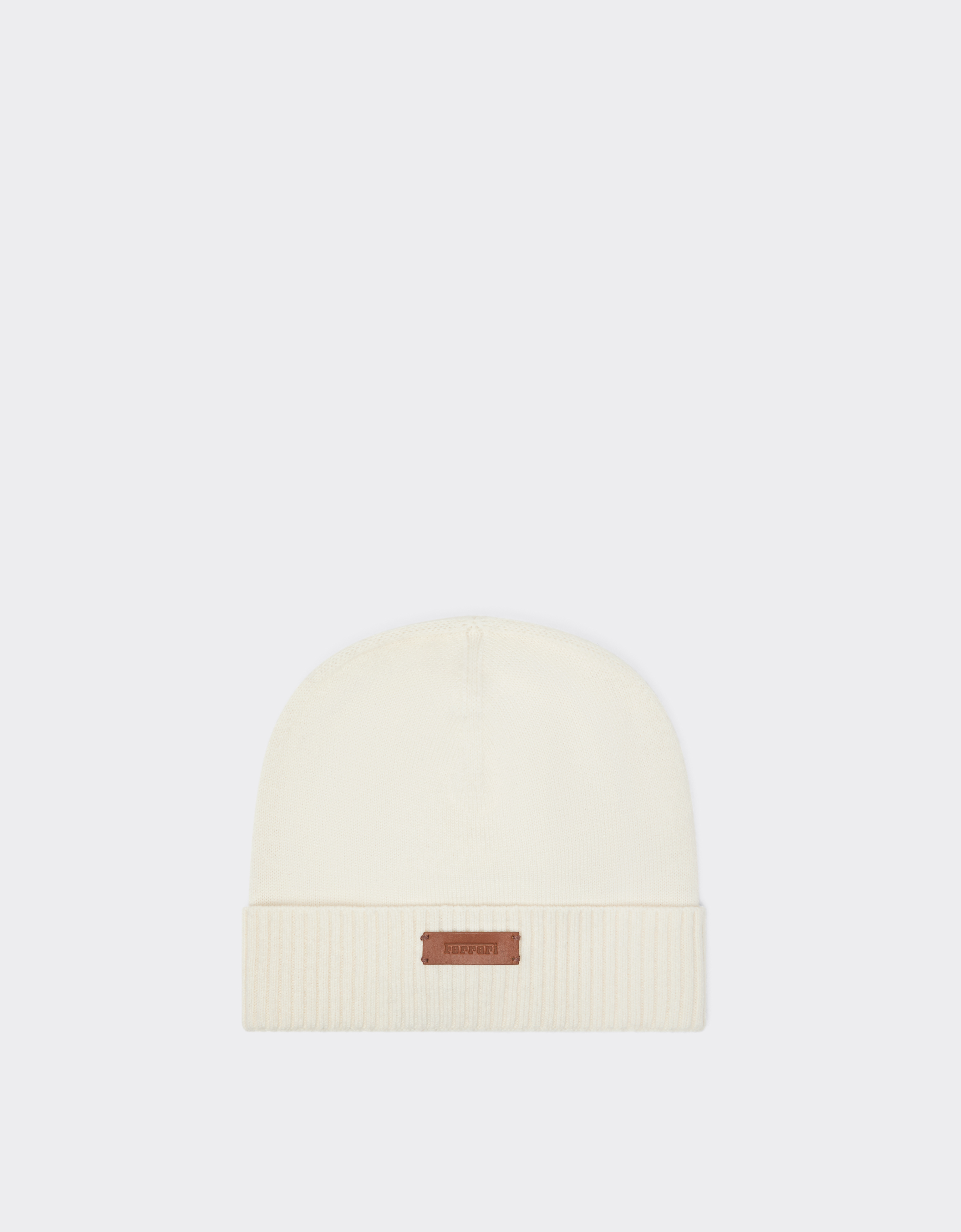Ferrari Cashmere Beanie In Brown