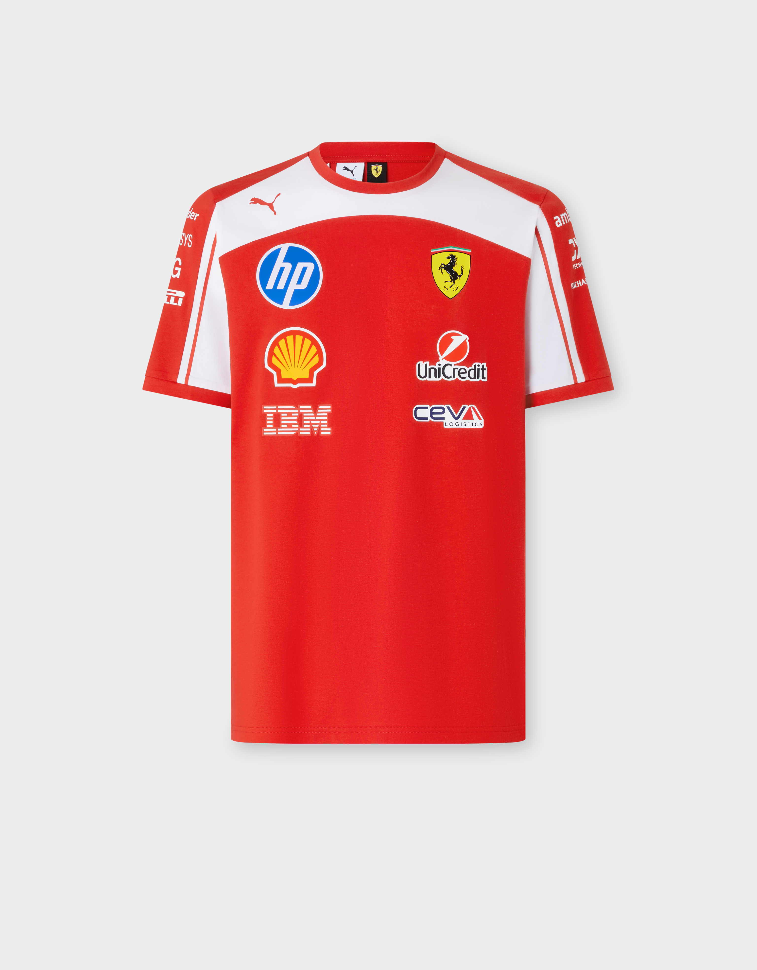 Ferrari Unisex Red Replica 2026 Puma T-Shirt For Scuderia Hp - T-Shirts Xl