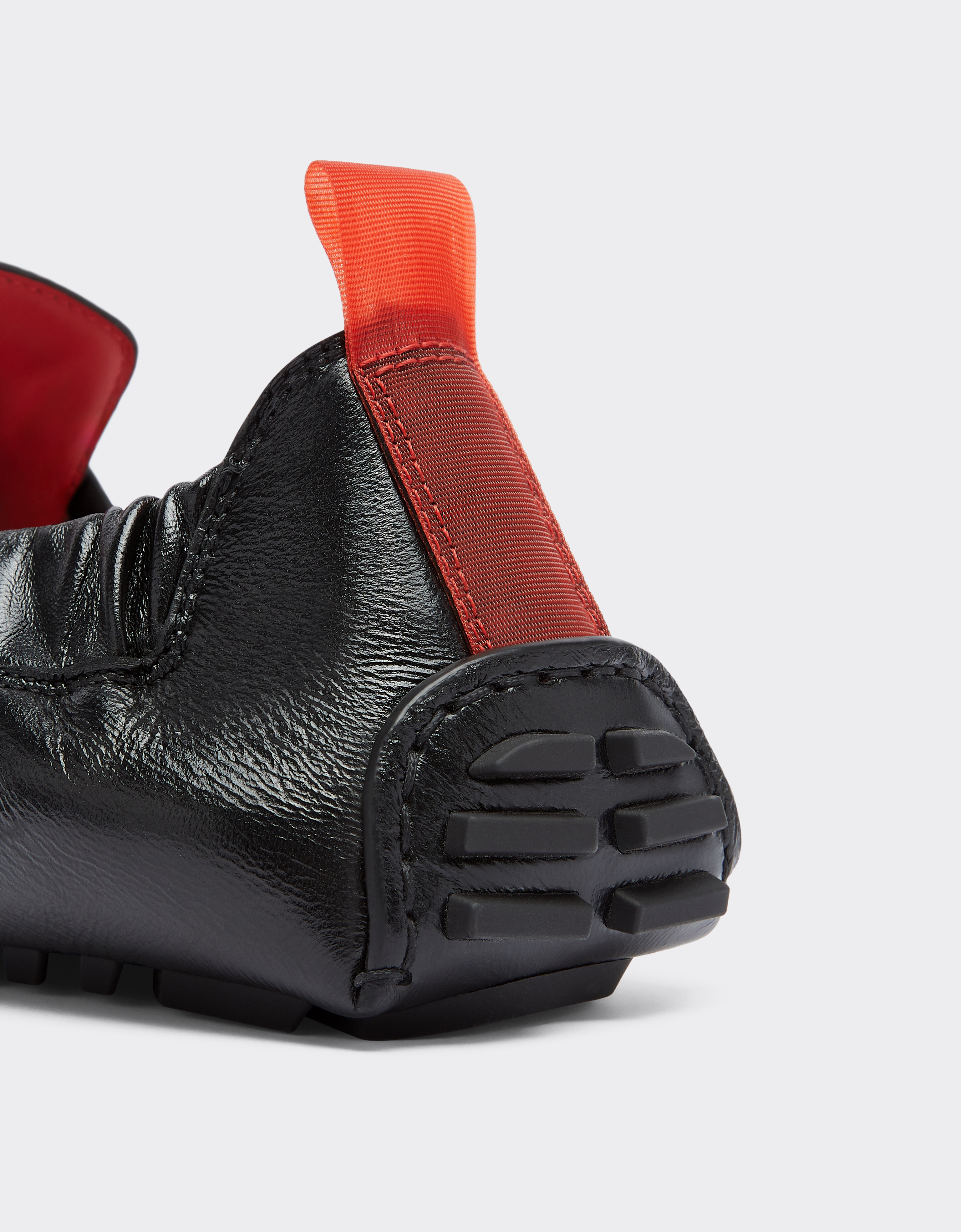 Ferrari Nappa Leather Driver Shoe In Black