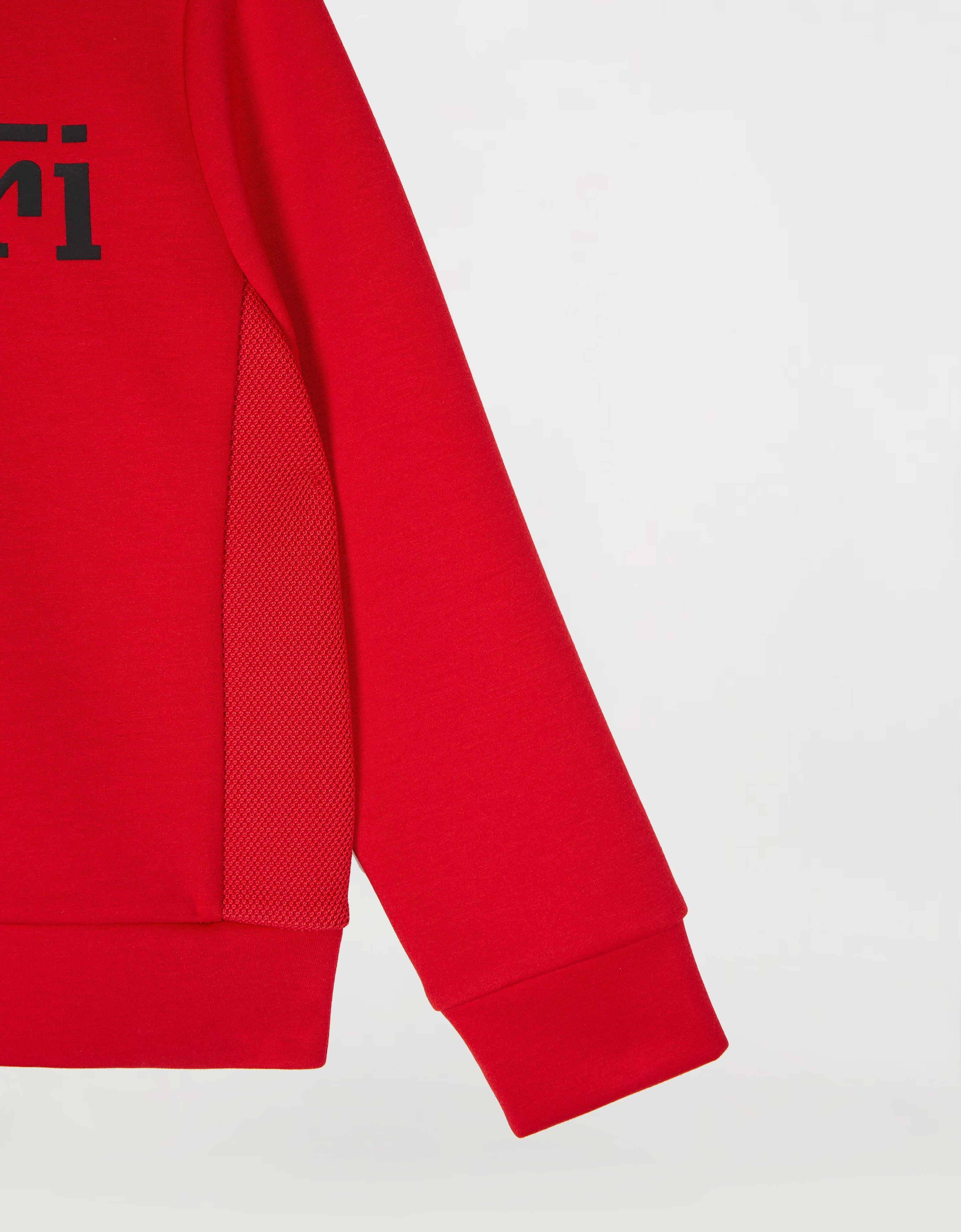 Ferrari Children's Sweatshirt In Recycled Scuba Fabric With Large  Logo In Rosso Corsa