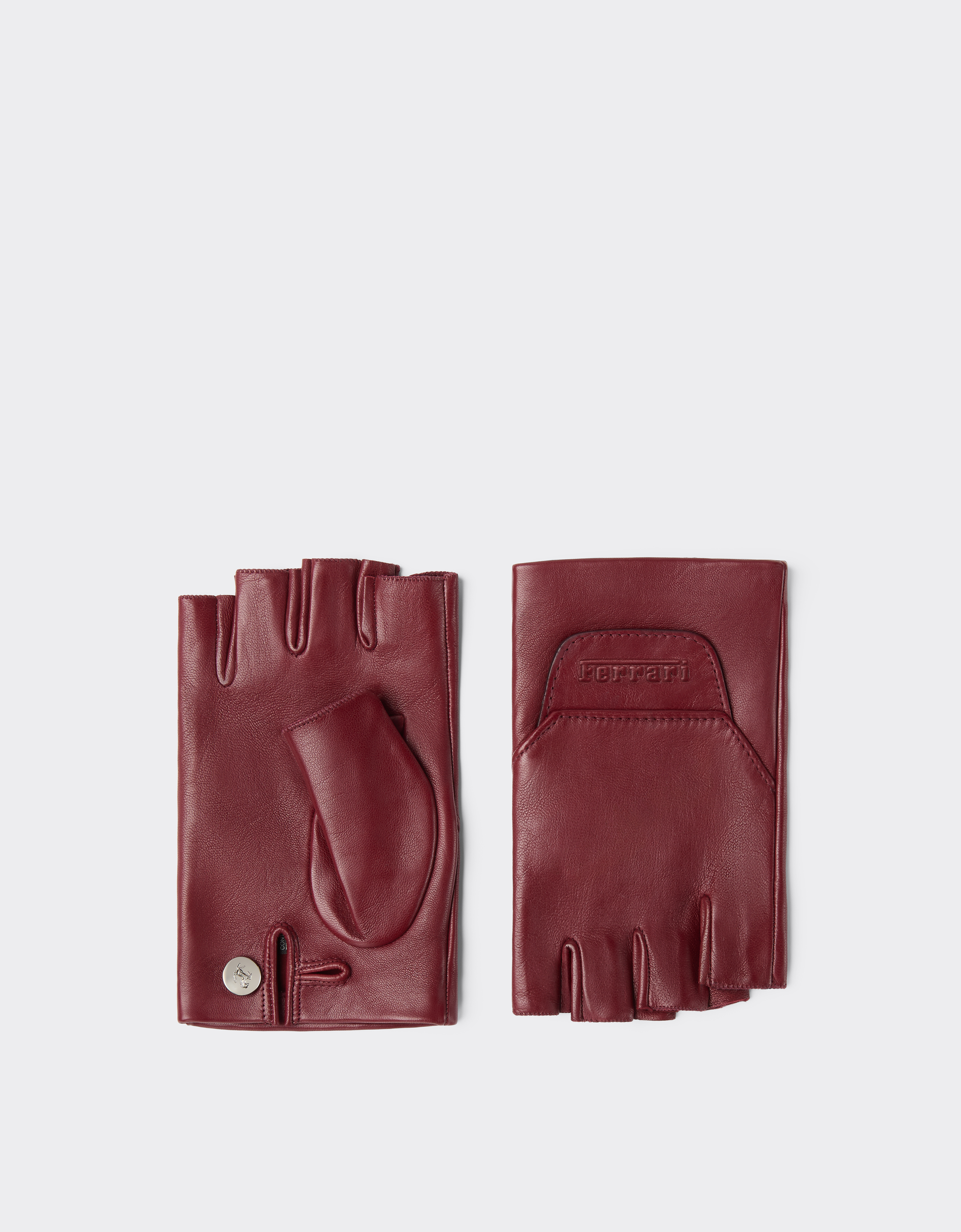 Ferrari Fingerless Leather Gloves