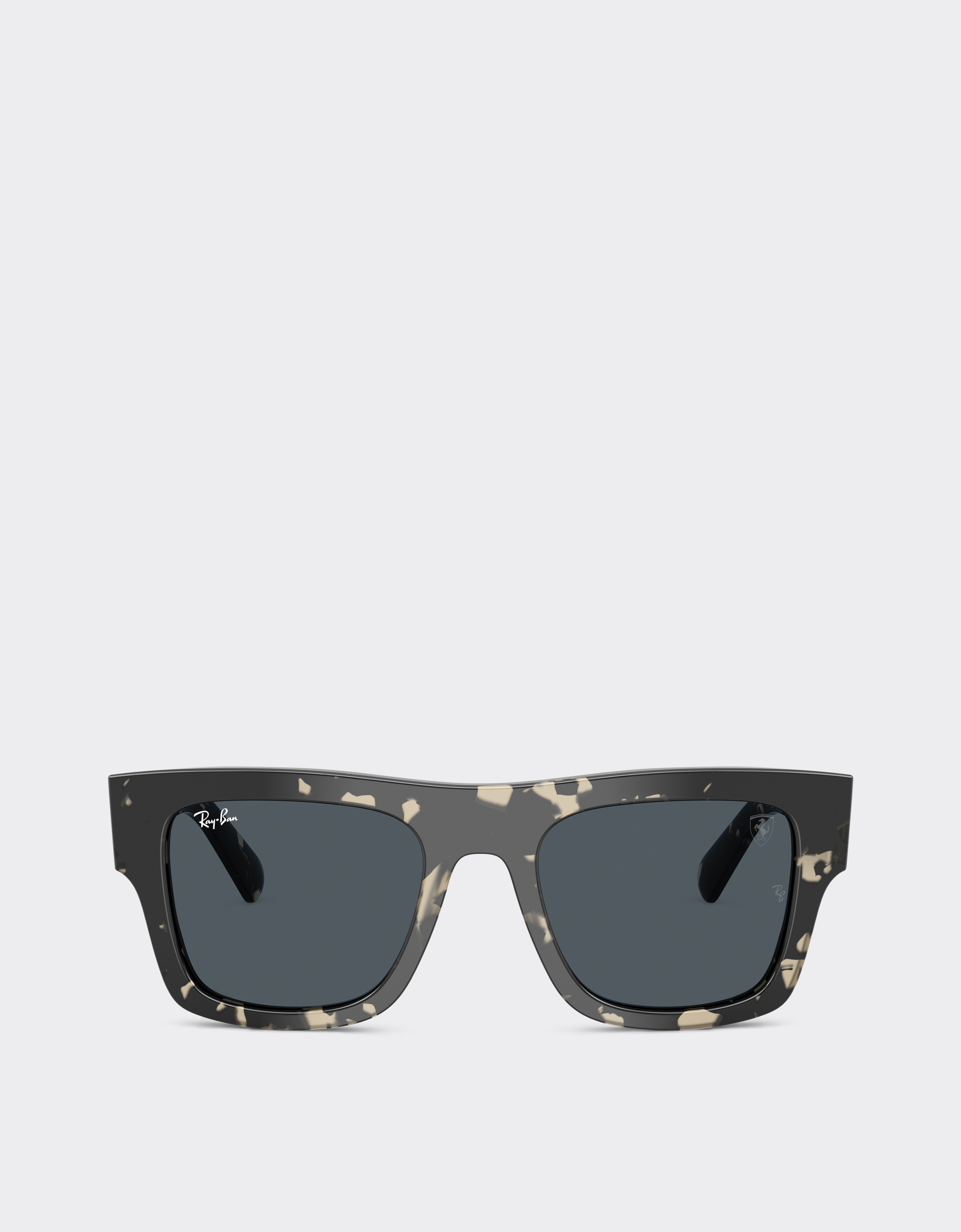Ferrari Ray-ban For Scuderia Rb2217m In Grey Havana Acetate With Dark Grey Lenses In Ingrid