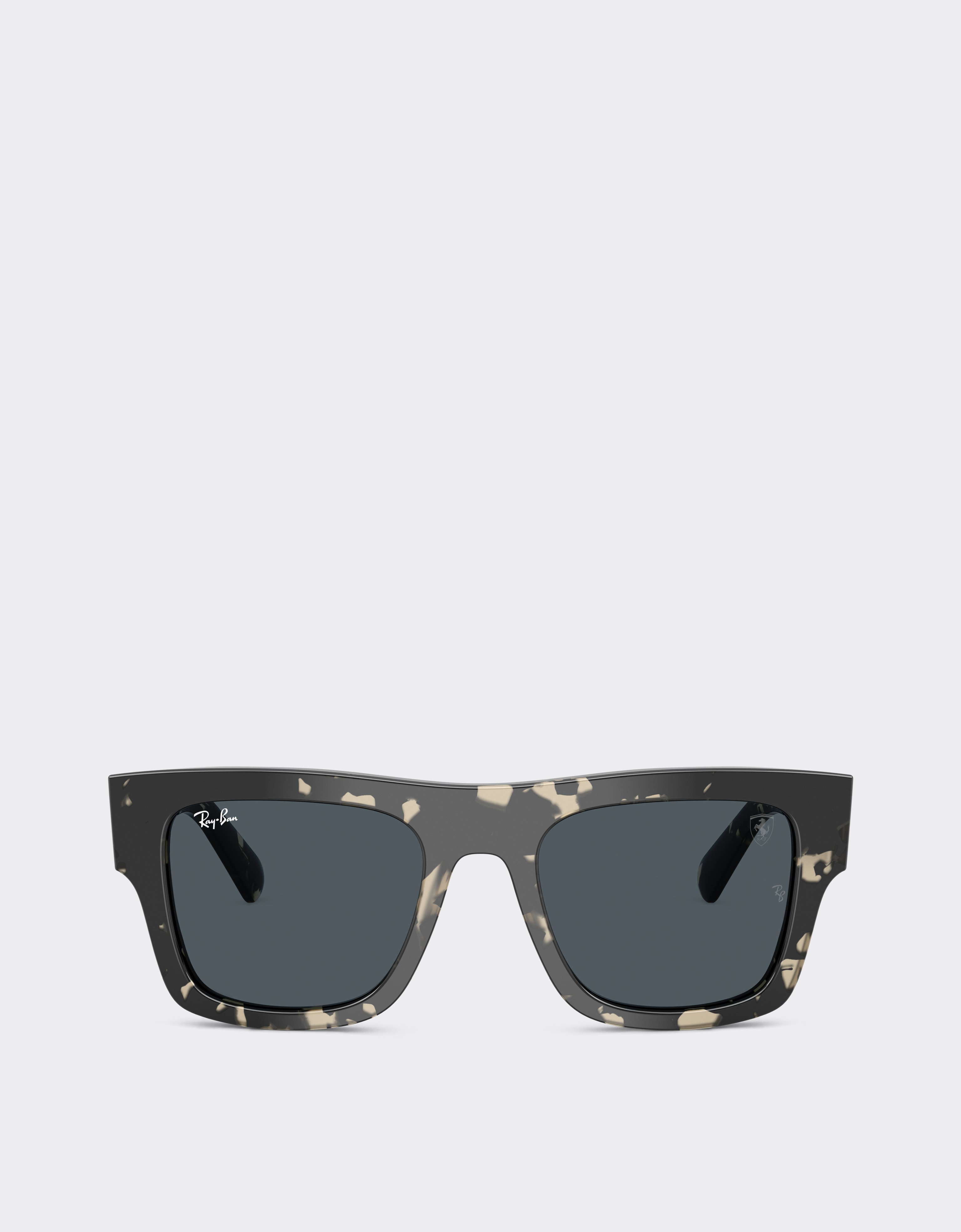 Ferrari Ray-ban For Scuderia Rb2217m In Grey Havana Acetate With Dark Grey Lenses In Ingrid