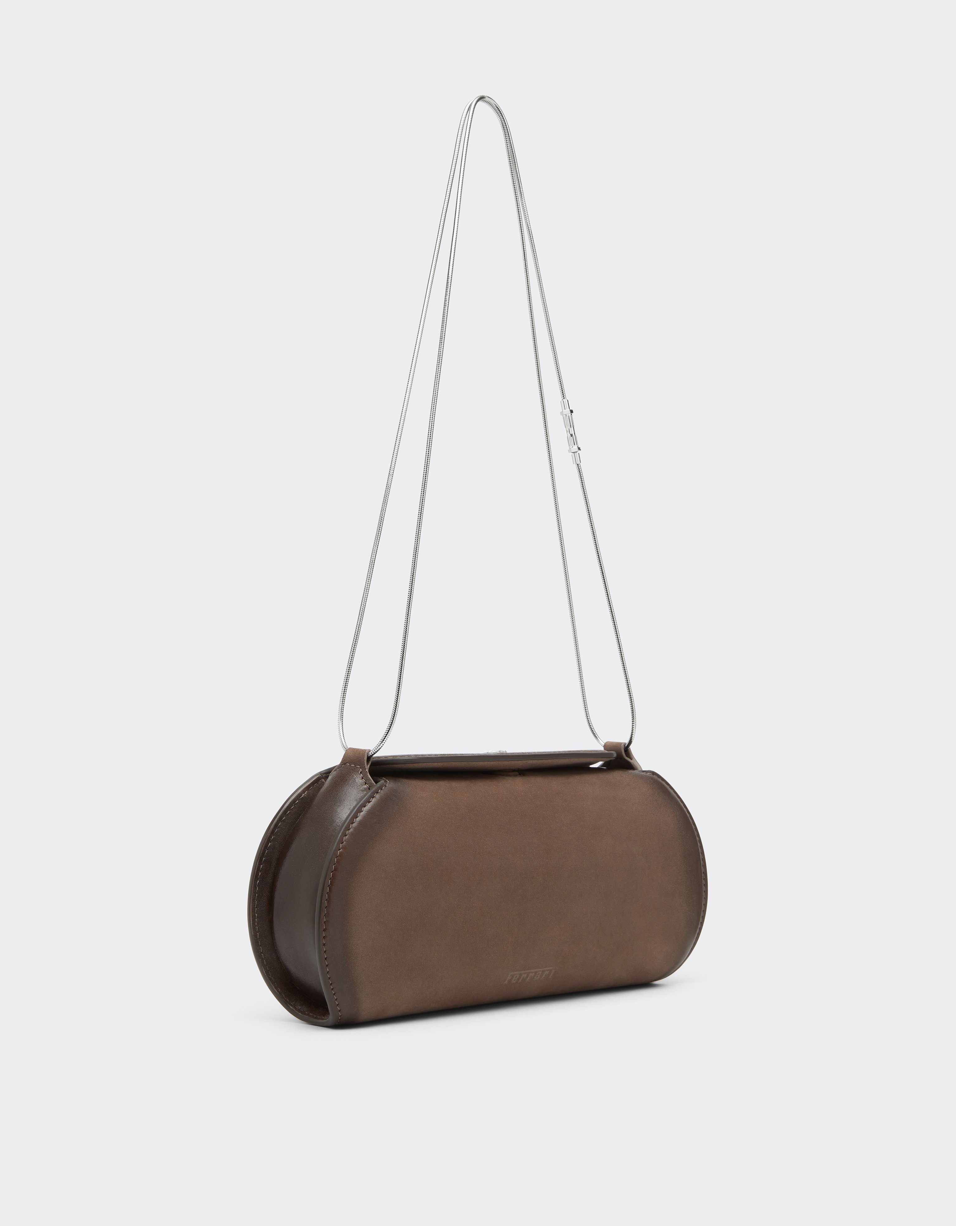  Ferrari Ferrari Dino Wallet In Shaded Nubuck With Shoulder Strap - Female View All Clay Os 