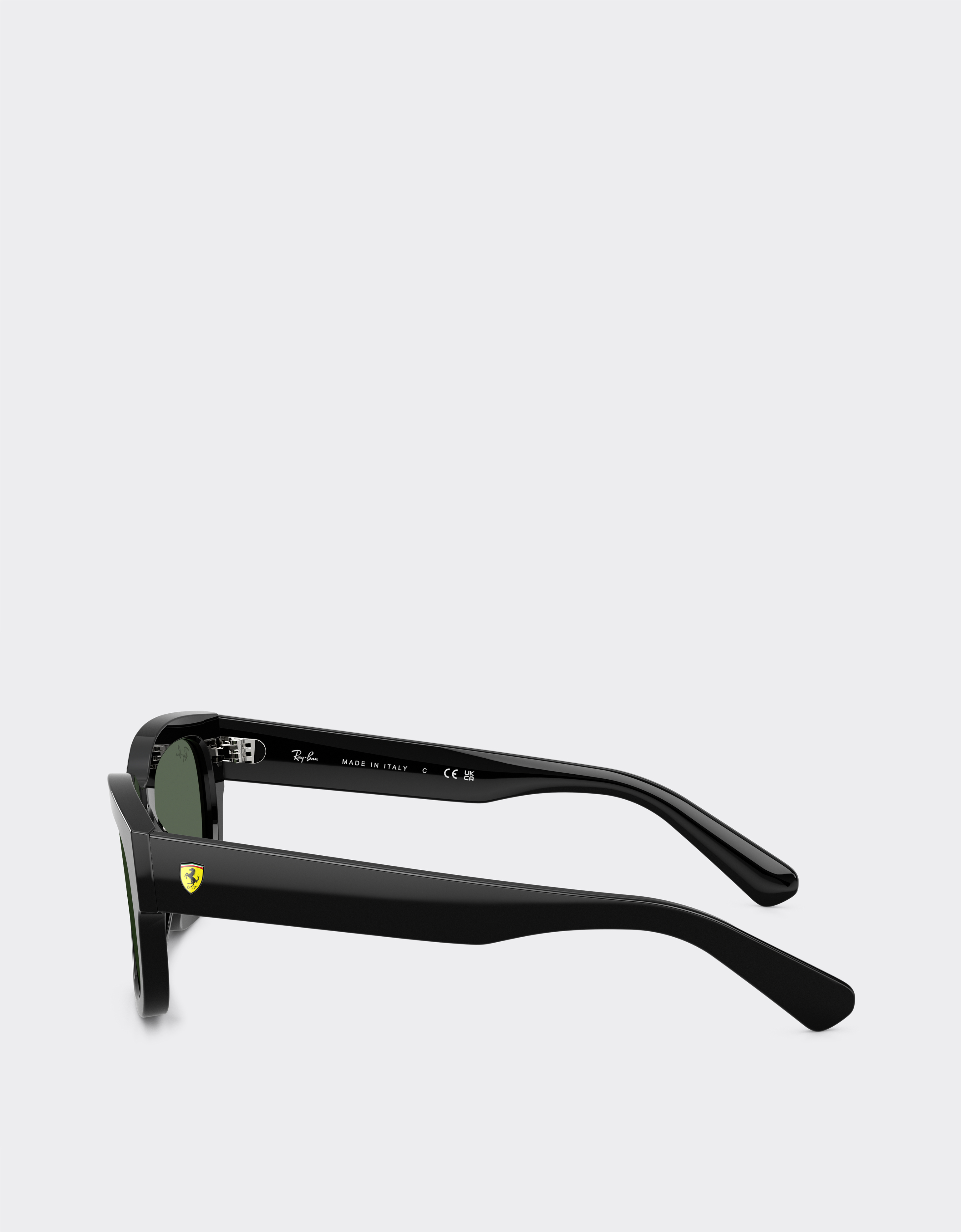  Ferrari Ray-ban Für Scuderia Ferrari Rb2228m Aus Schwarzem Acetat Mit Dunkelgrünen Gläsern -  Sonnenbrillen Nero Os 