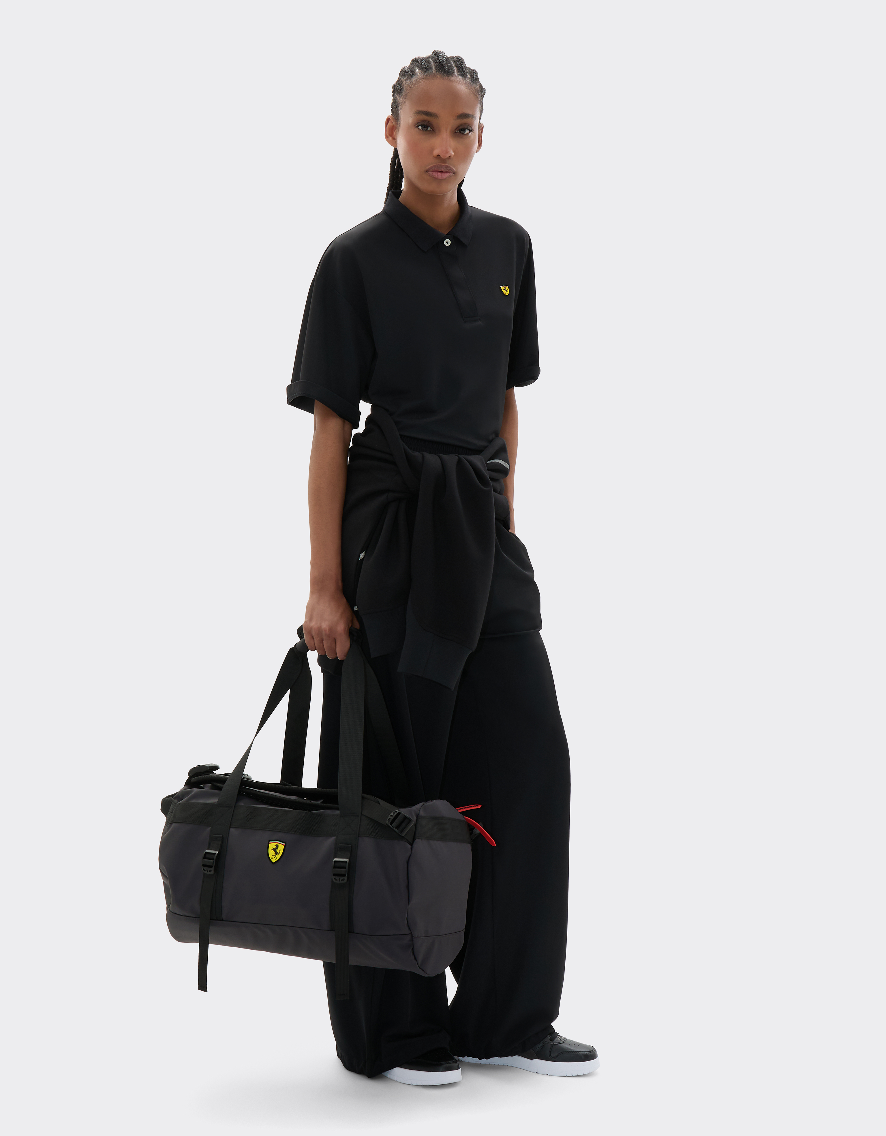  Ferrari Duffle Bag And Backpack With Ferrari Scudetto -   Dark Grey Os 