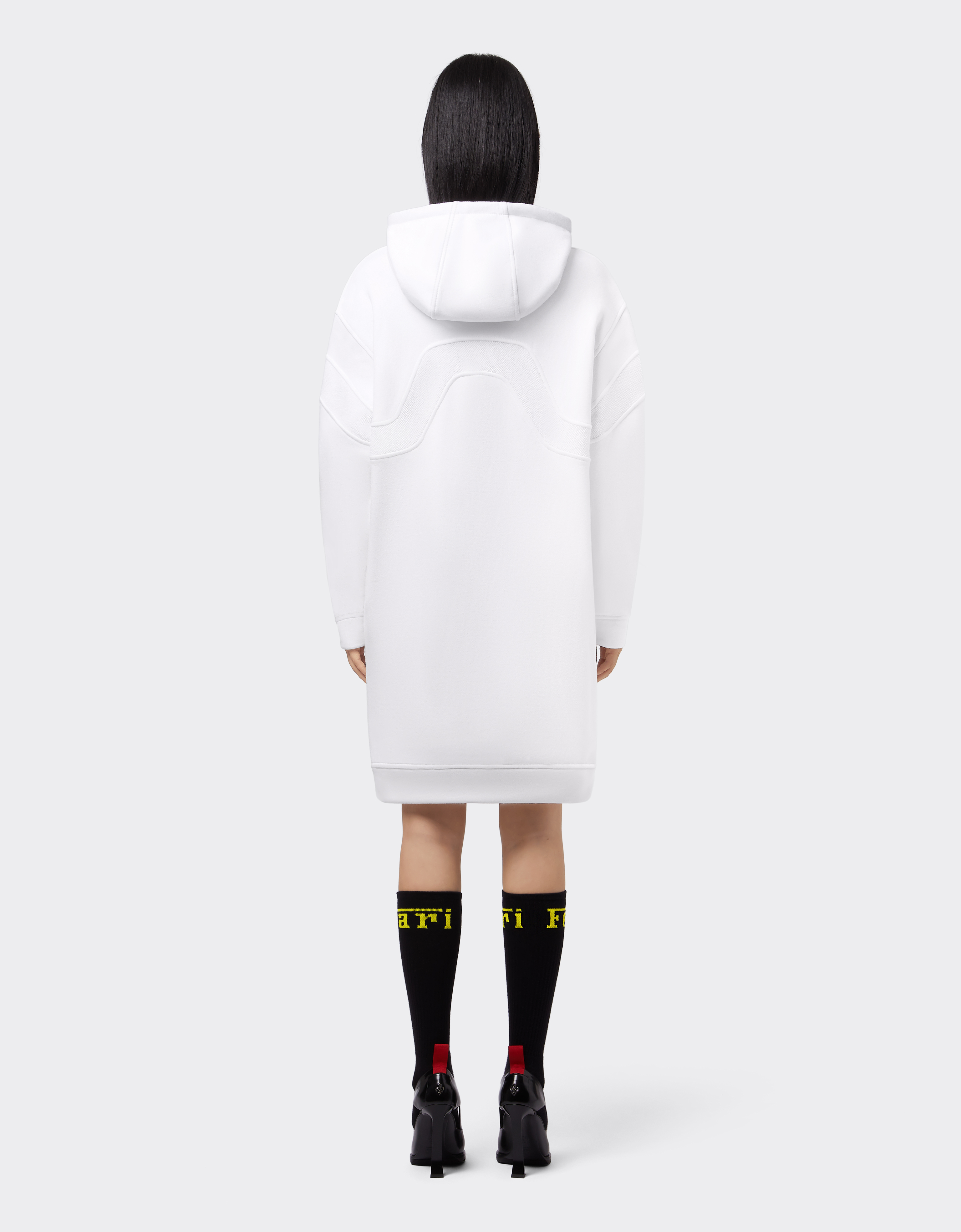 Shop Ferrari Maxi Sweatshirt In Cotton Jersey In Optical White